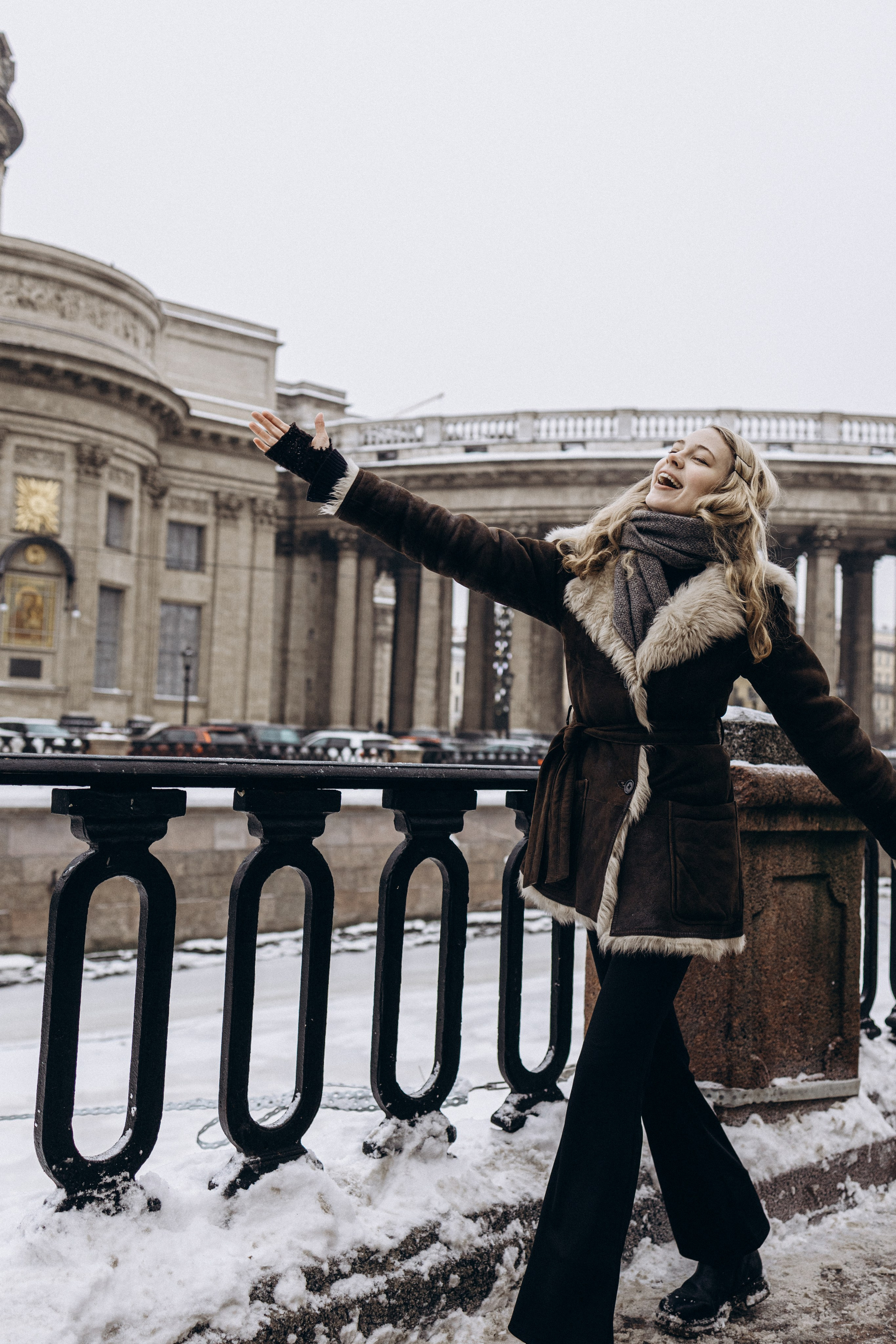 В объятьях снега и Невы. Семейный фотограф в Санкт-Петербурге Лена Соколова