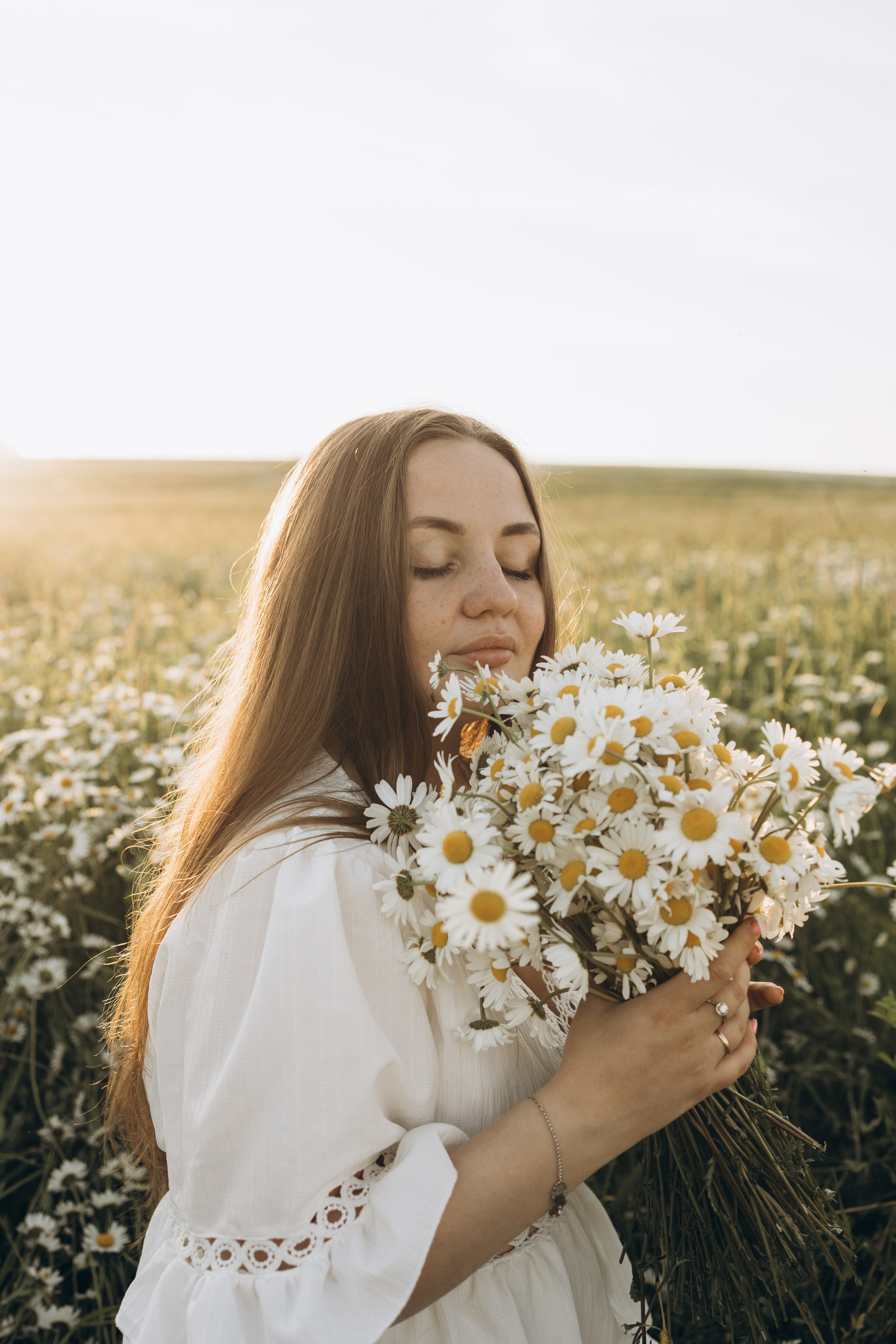 Маша и ромашки. Семейный фотограф в Москве Виктория Ястребинская