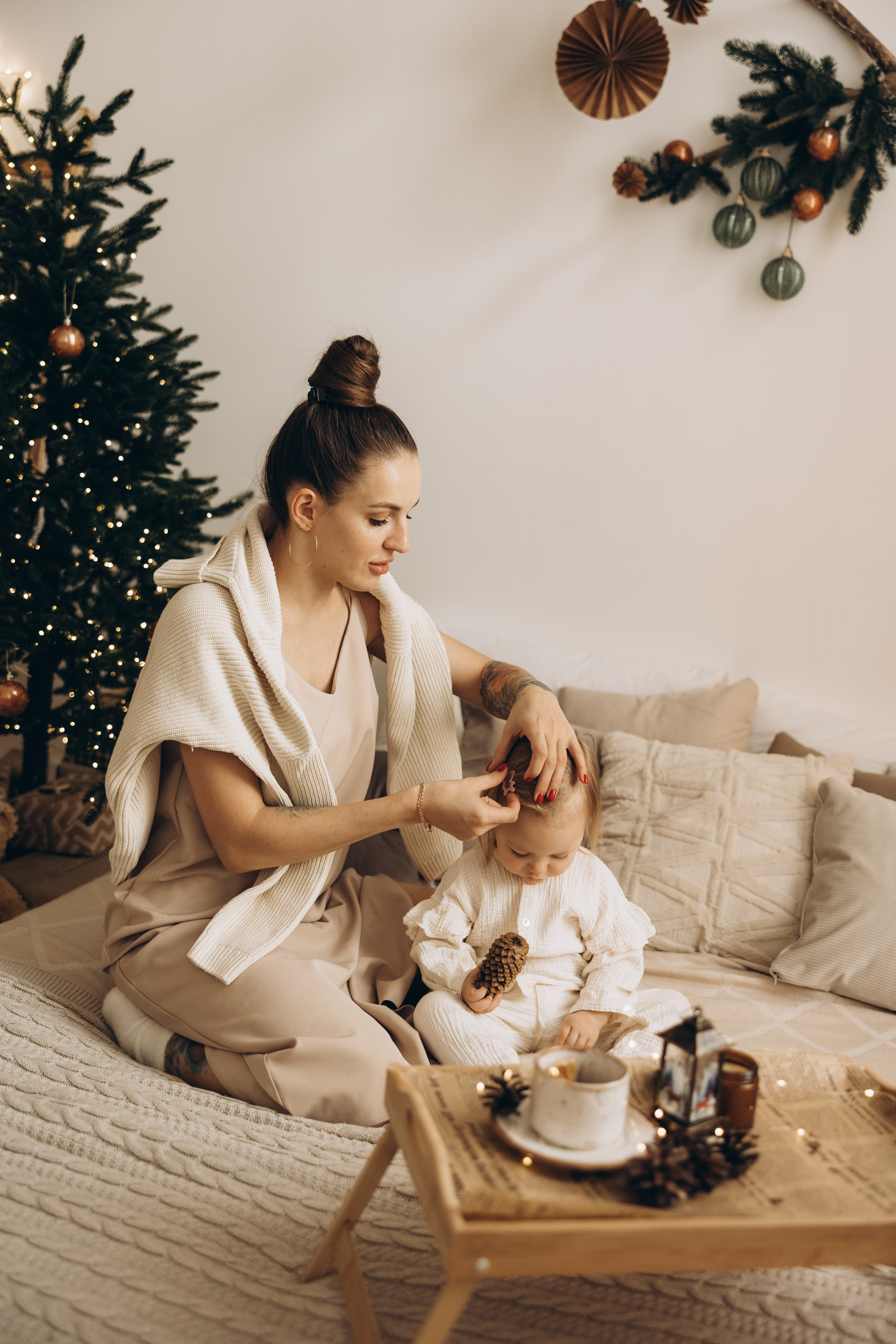 Ольга и Мирослава НГ. Семейный фотограф в Москве Виктория Ястребинская