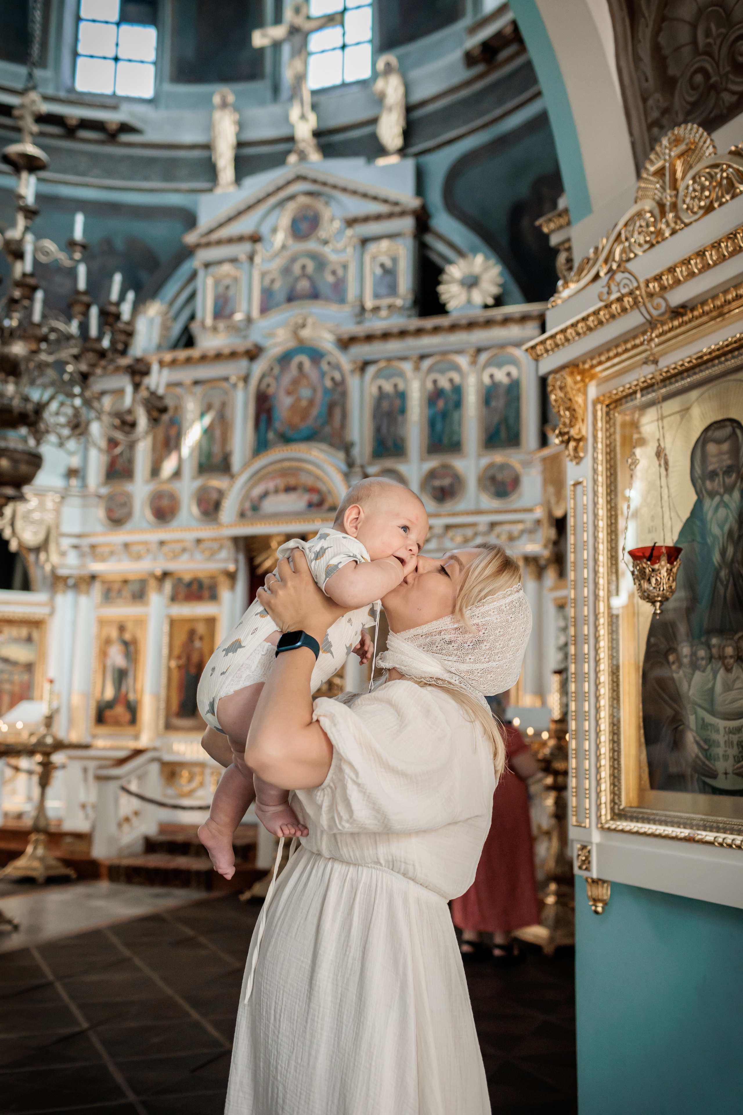 Крещение в Храме Успения Пресвятой Богородицы в Косино. Профессиональный фотограф в Москве и Мо Мария Шантарёва