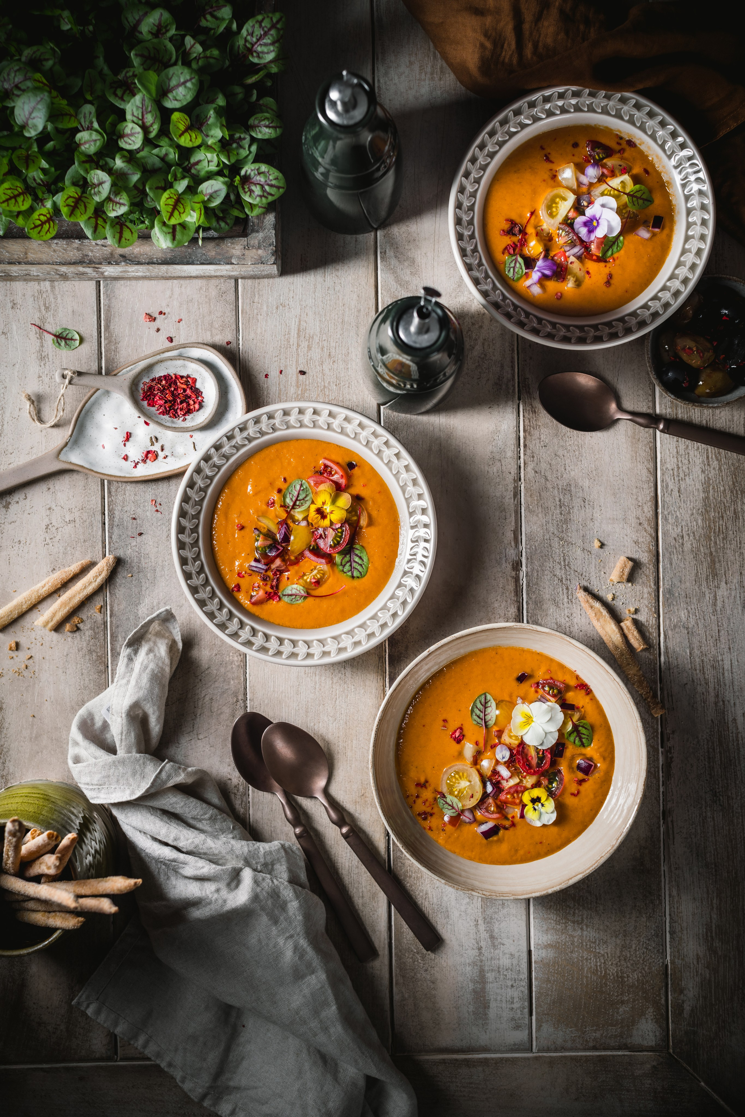 Gazpacho. Foodie Stories (гастрономические истории) рекламная фуд-фотосъёмка, Москва
