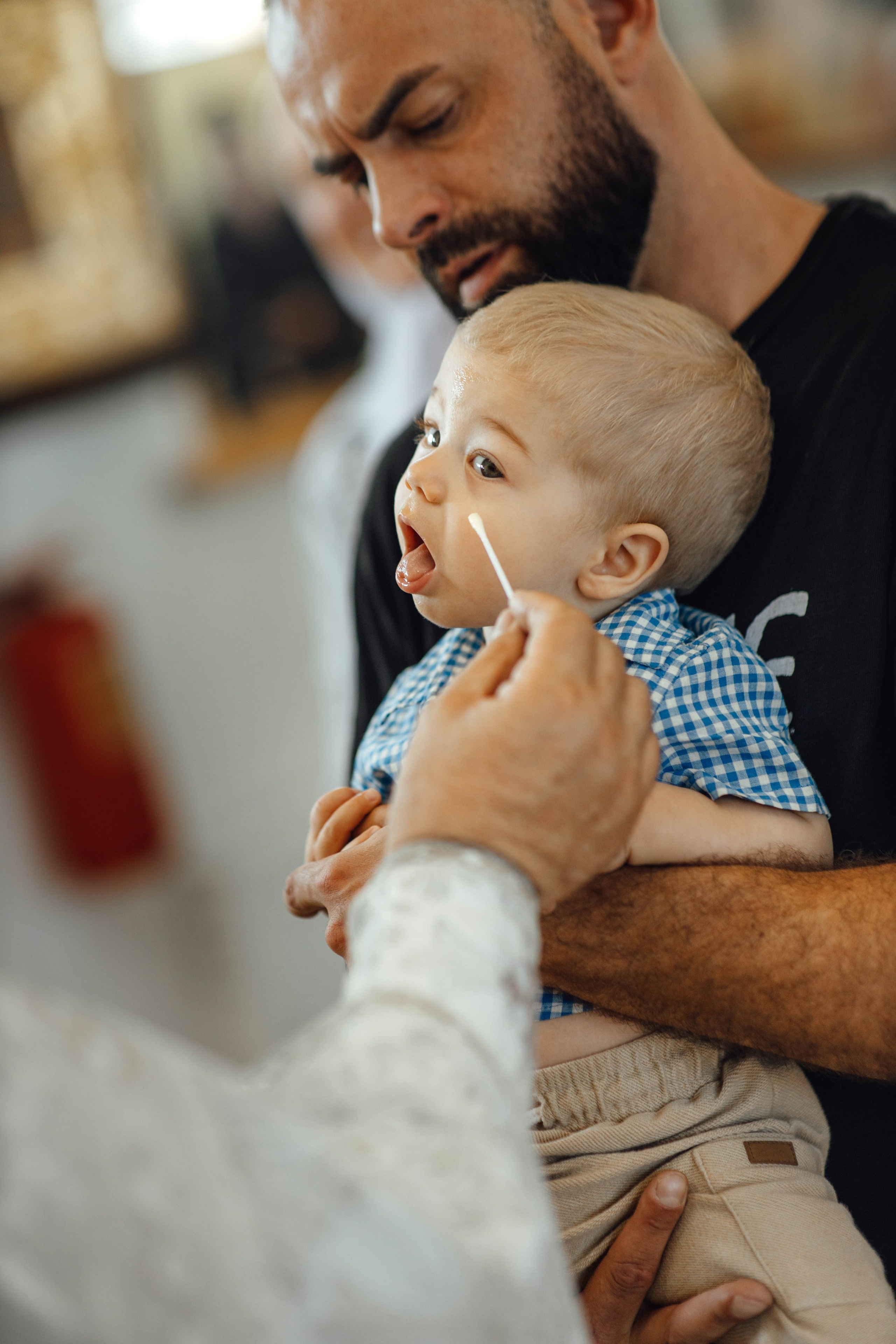 Крещение Энвера (Михаила), д. Колядищи, храм Успения Пр. Богородицы, август 2025