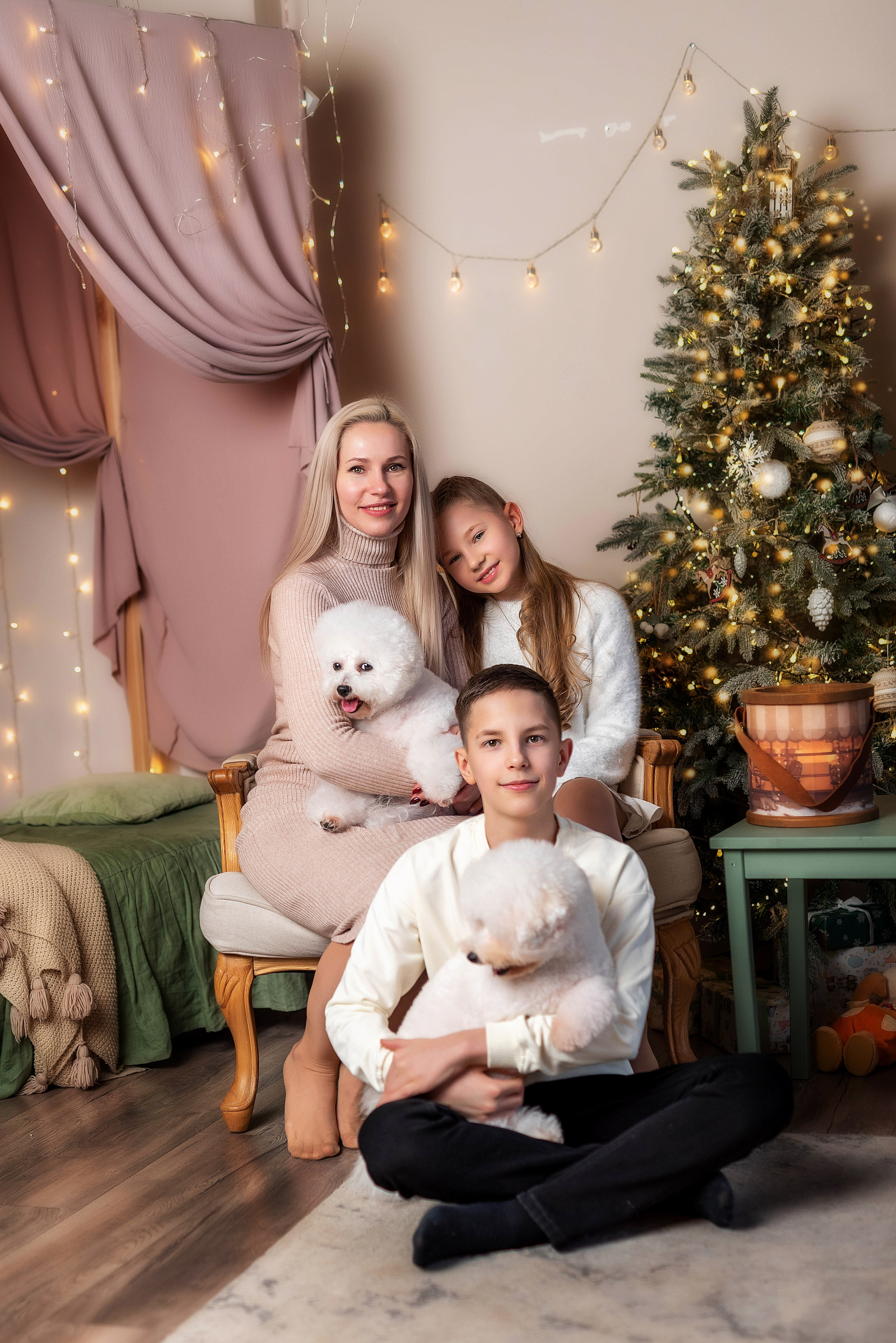 Фотосессия с бишонами. Семейный, детский фотограф в Воронеже Анна Никитина