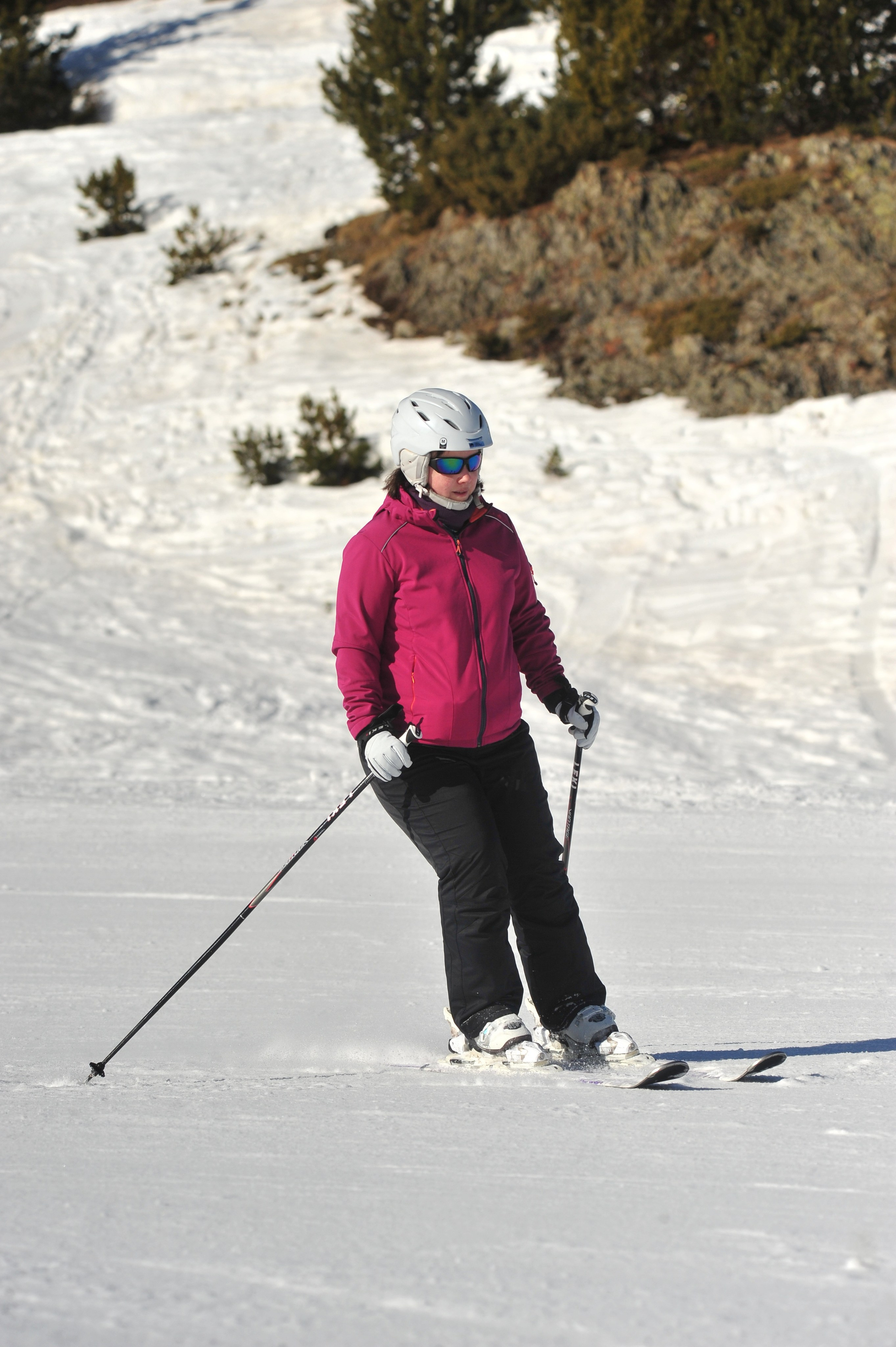Несмотря на солнышко, все трассы аккуратно отратрачены и ухожены