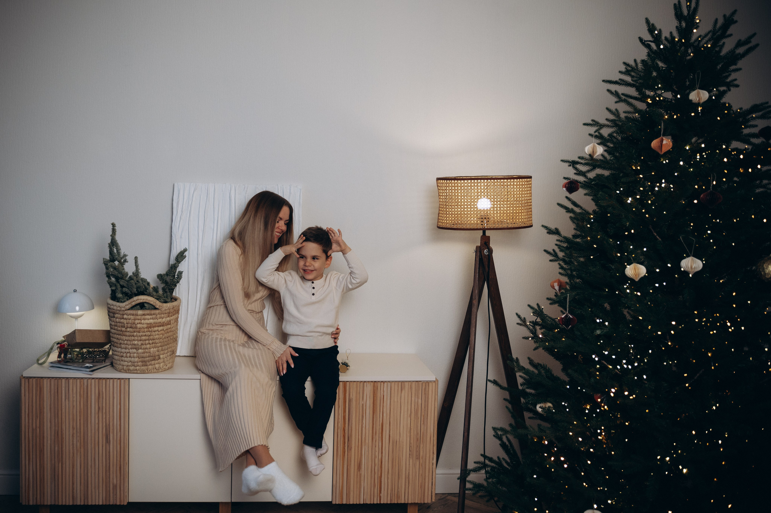 Новогодняя Наташа и Ваня. Семейный фотограф в Минске Дарья Дреко