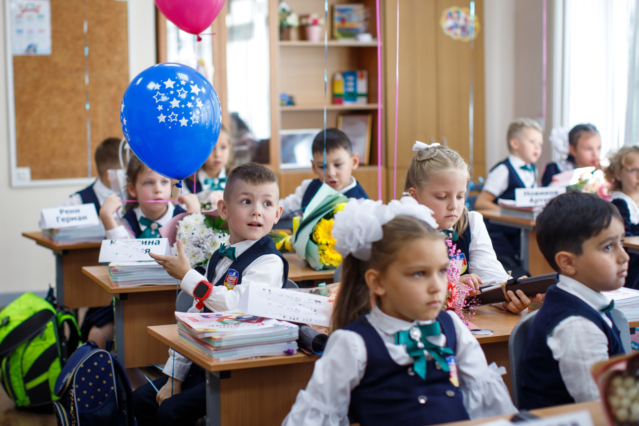 1 сентября / 1 класс / Гимназия № 1558 / г. Москва. Детский и семейный фотограф Мария Киселёва. Москва