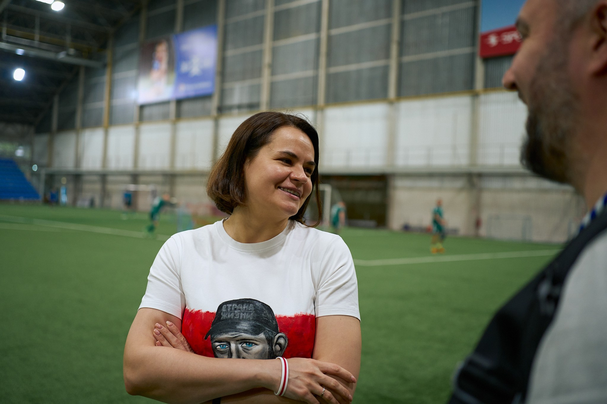 Friendly football match: Seimas of the Republic of Lithuania vs. Sviatlana Tsikhanouskaya’s Office. Photographer in Vilnius