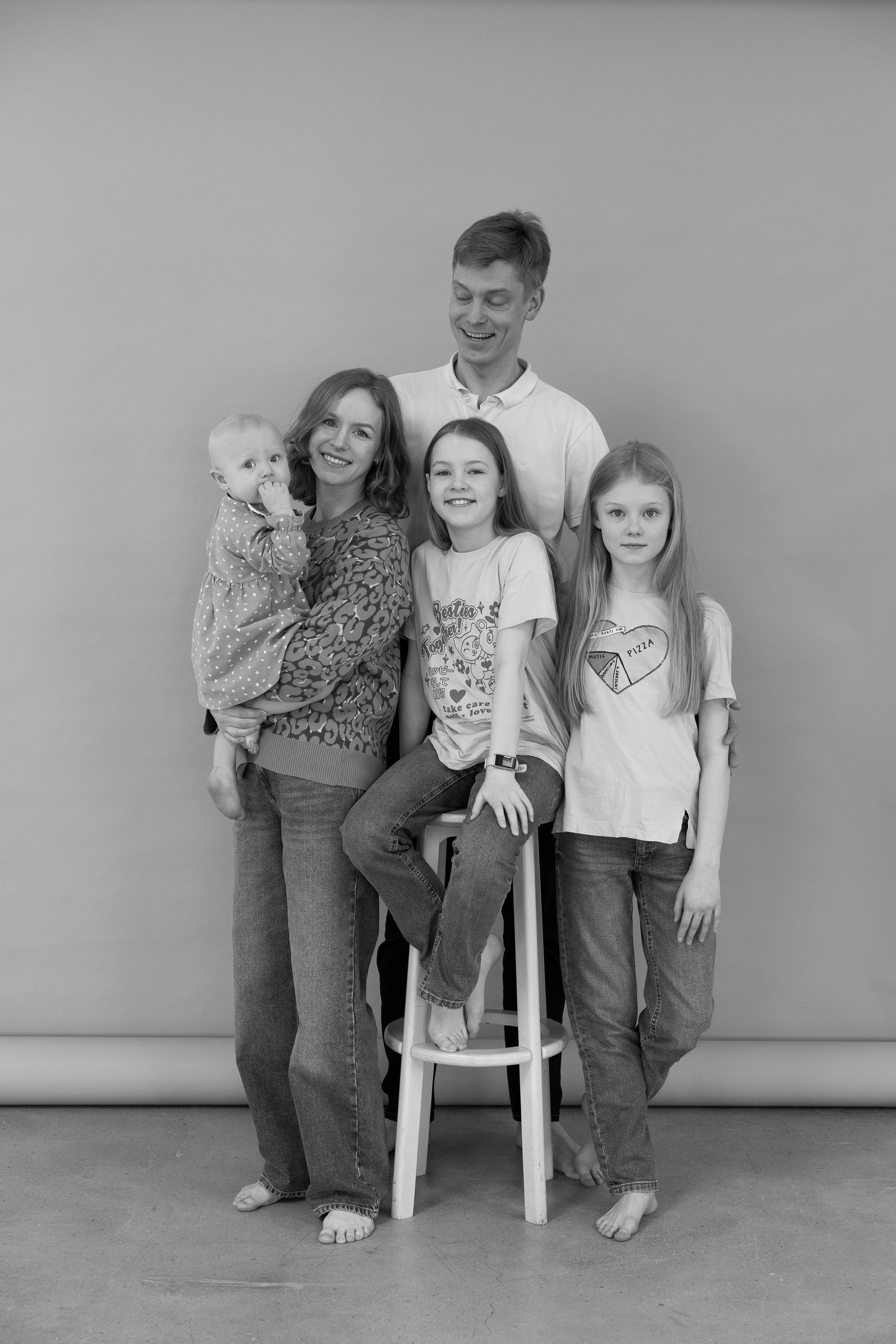 Настя и Саша с дочерьми. Портретный фотограф Санкт-Петербург и Москва Дарья Румянцева