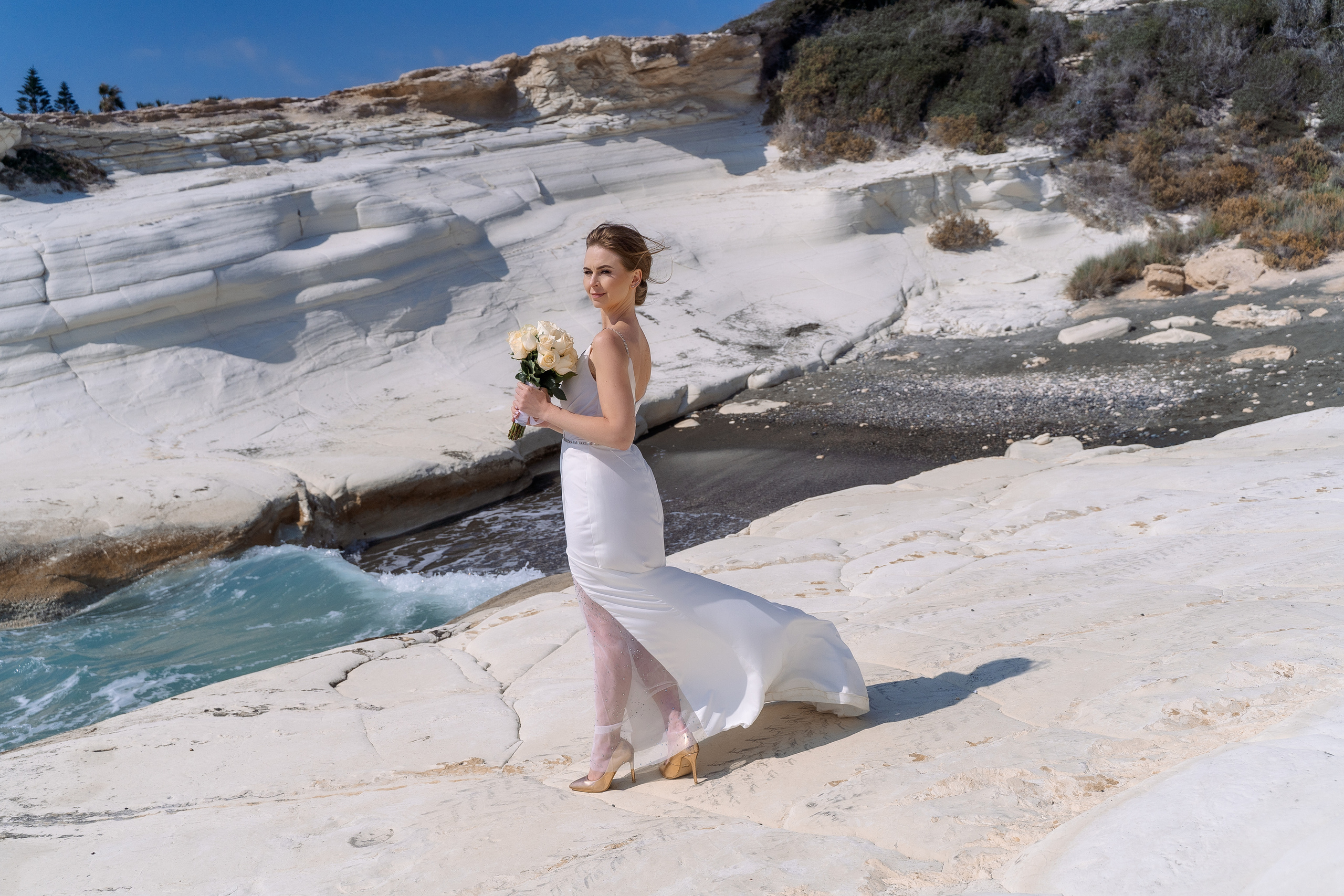 Елена и Алексей 27.03.2023 Кипр. Белые скалы. Свадебный и семейный фотограф Ирина Чернова