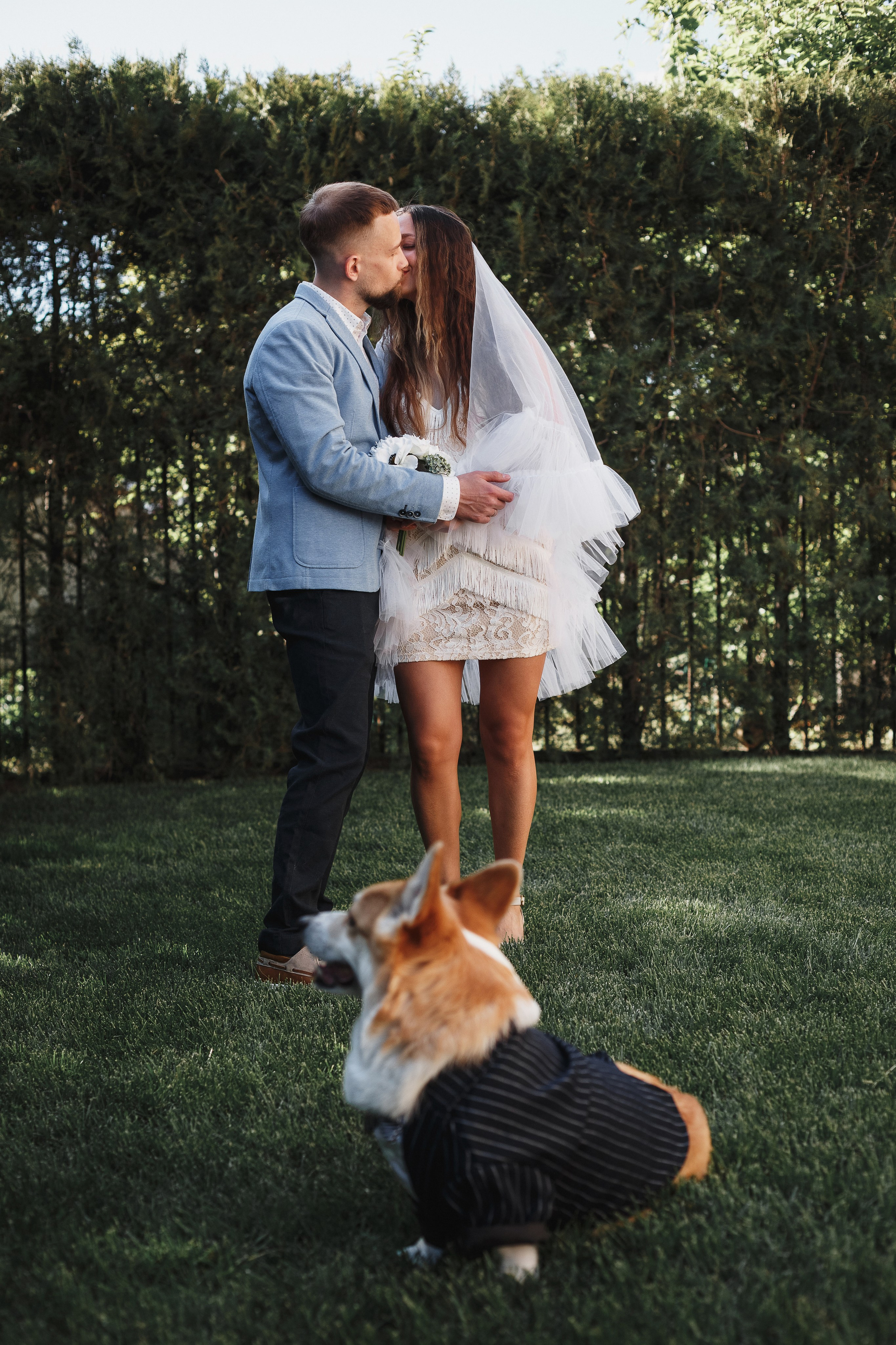 Фотосессия в Таганроге: Денис и Маша с их очаровательной собакой. Свадебный и семейный фотограф в Таганроге Бакарюк Антон