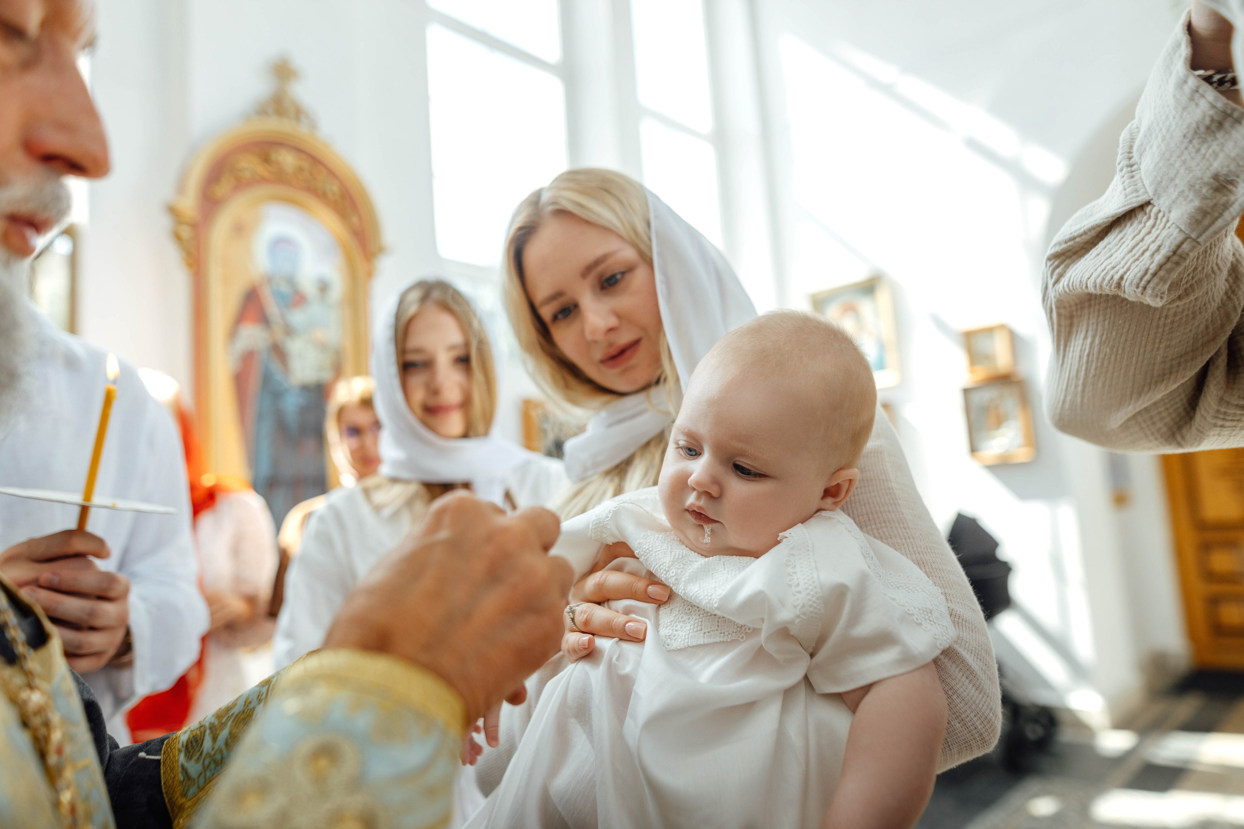 Крещение Мишель, гп. Ивенец, храм Ефросинии Полоцкой, август 2025