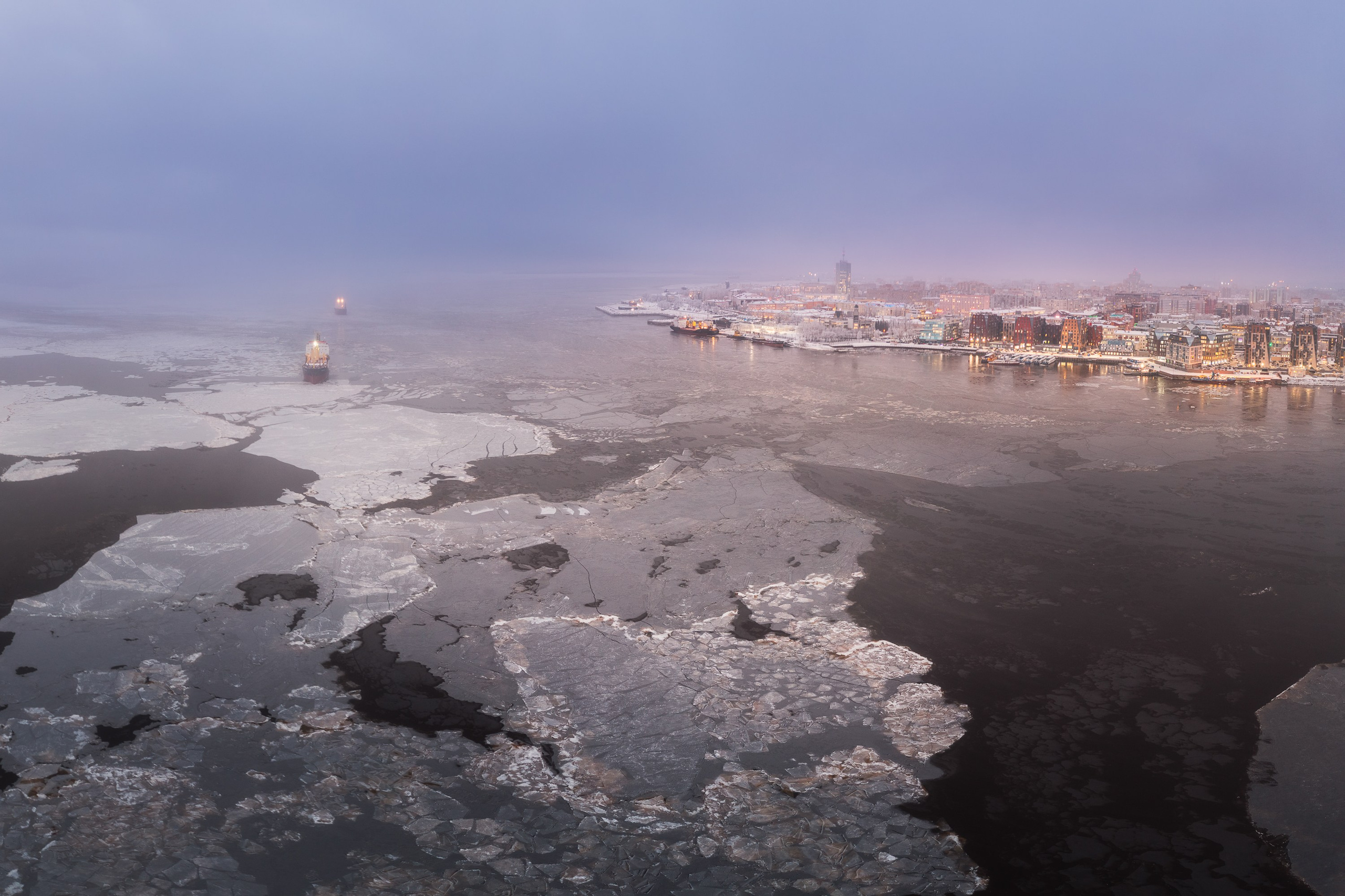 Город. Аэросъемка в Архангельске, Александр Ермолин