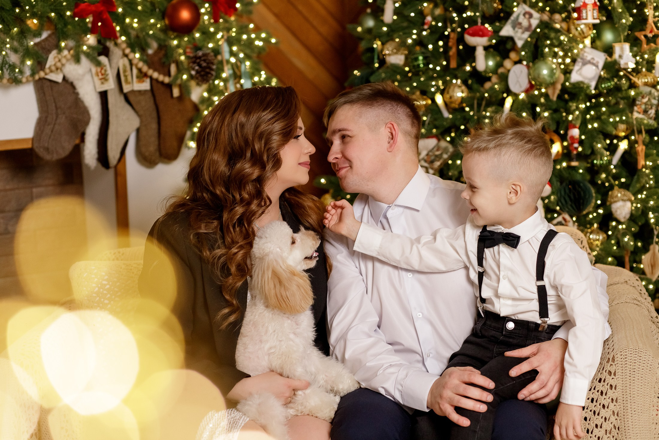 Семейная фотосессия. Фотограф Симонова Юлия. Пенза. Новогодняя фотосессия