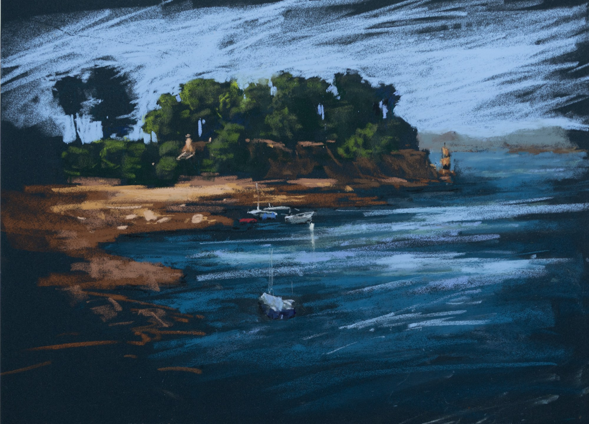 Франция, остров Бреа. Пастель, 41x30см