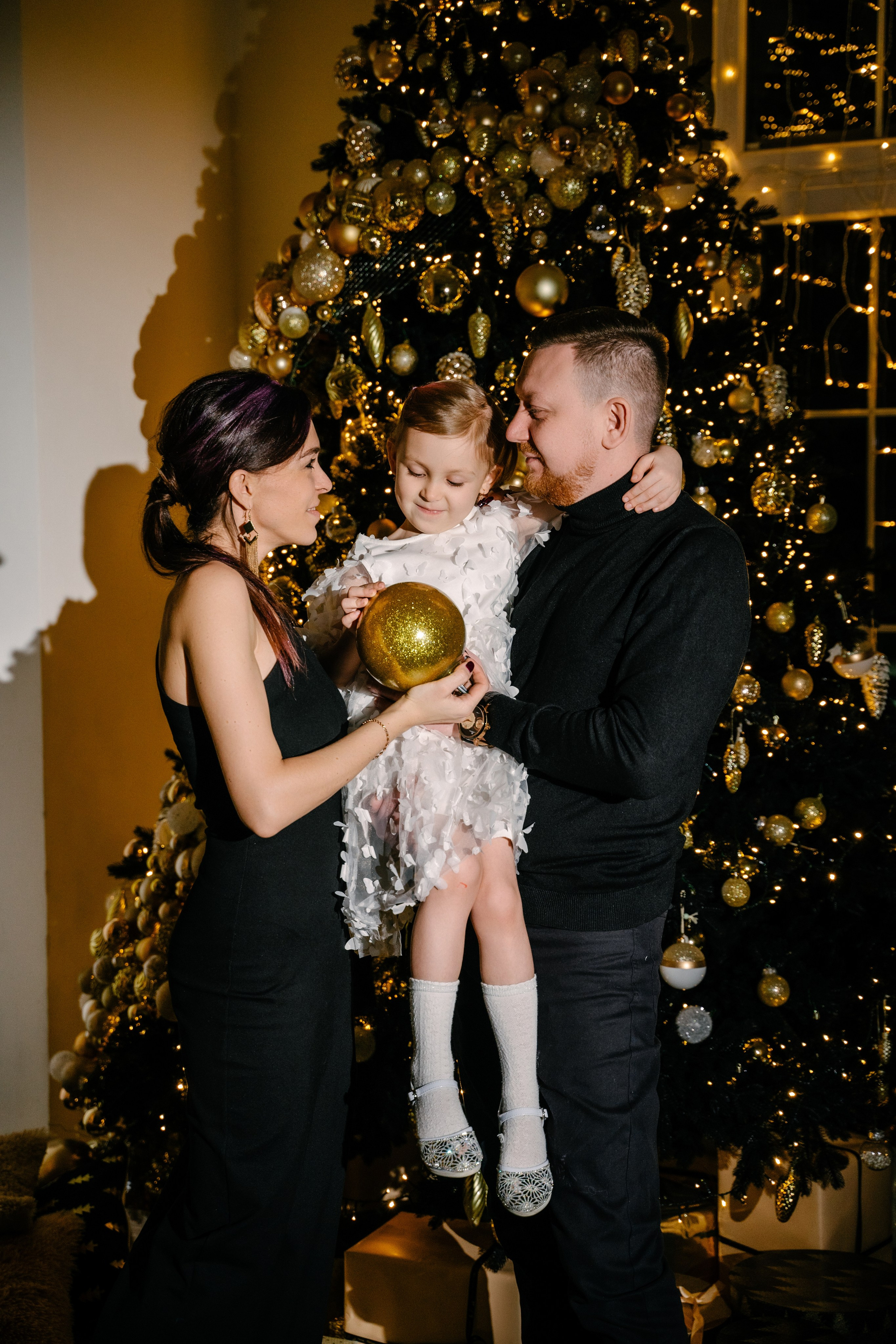 Вечерняя новогодняя съемка в студии. Свадебный фотограф Юлия Копылова