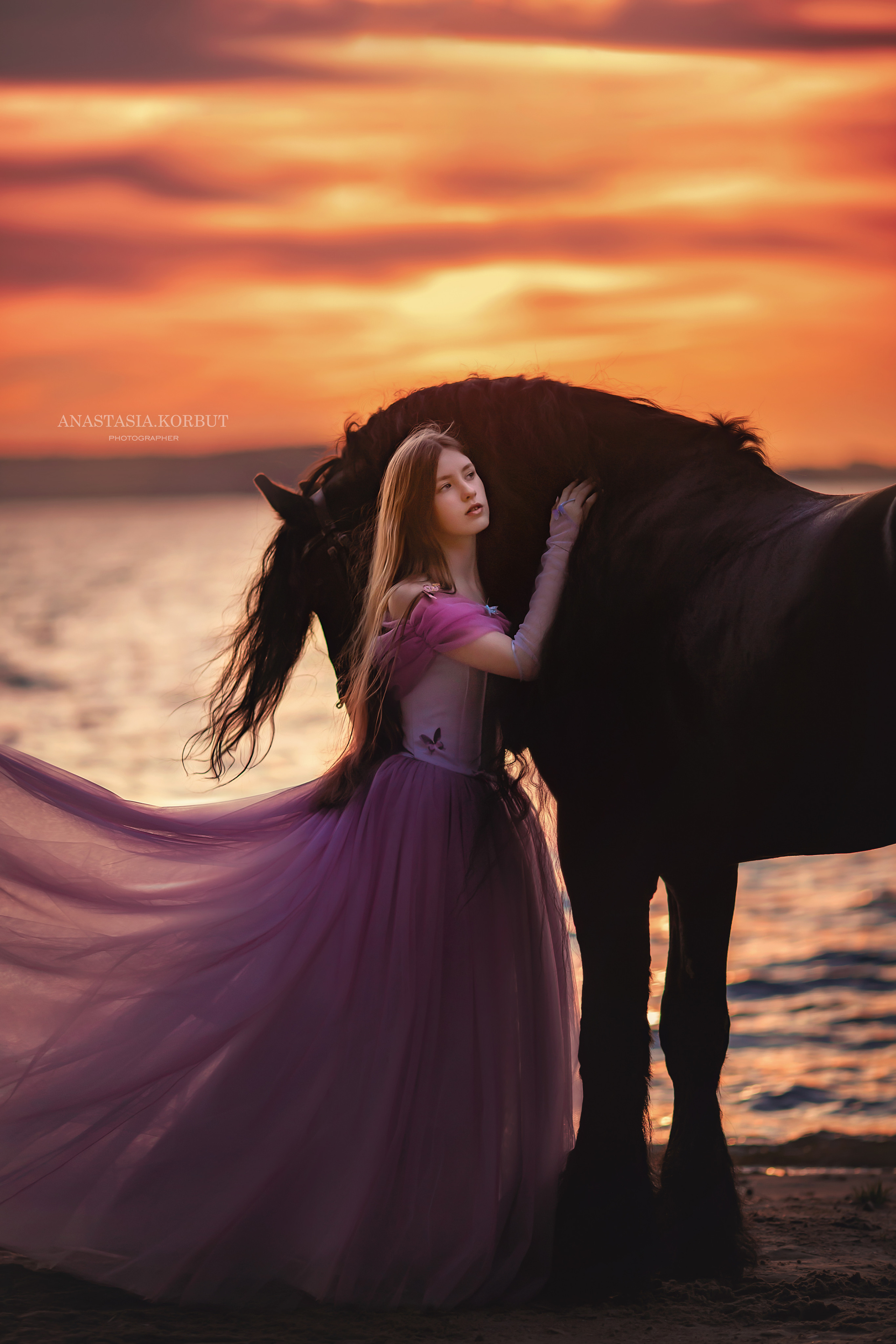 Фотосессия на закате на Минском море. Арт фотограф в Минске Анастасия Корбут