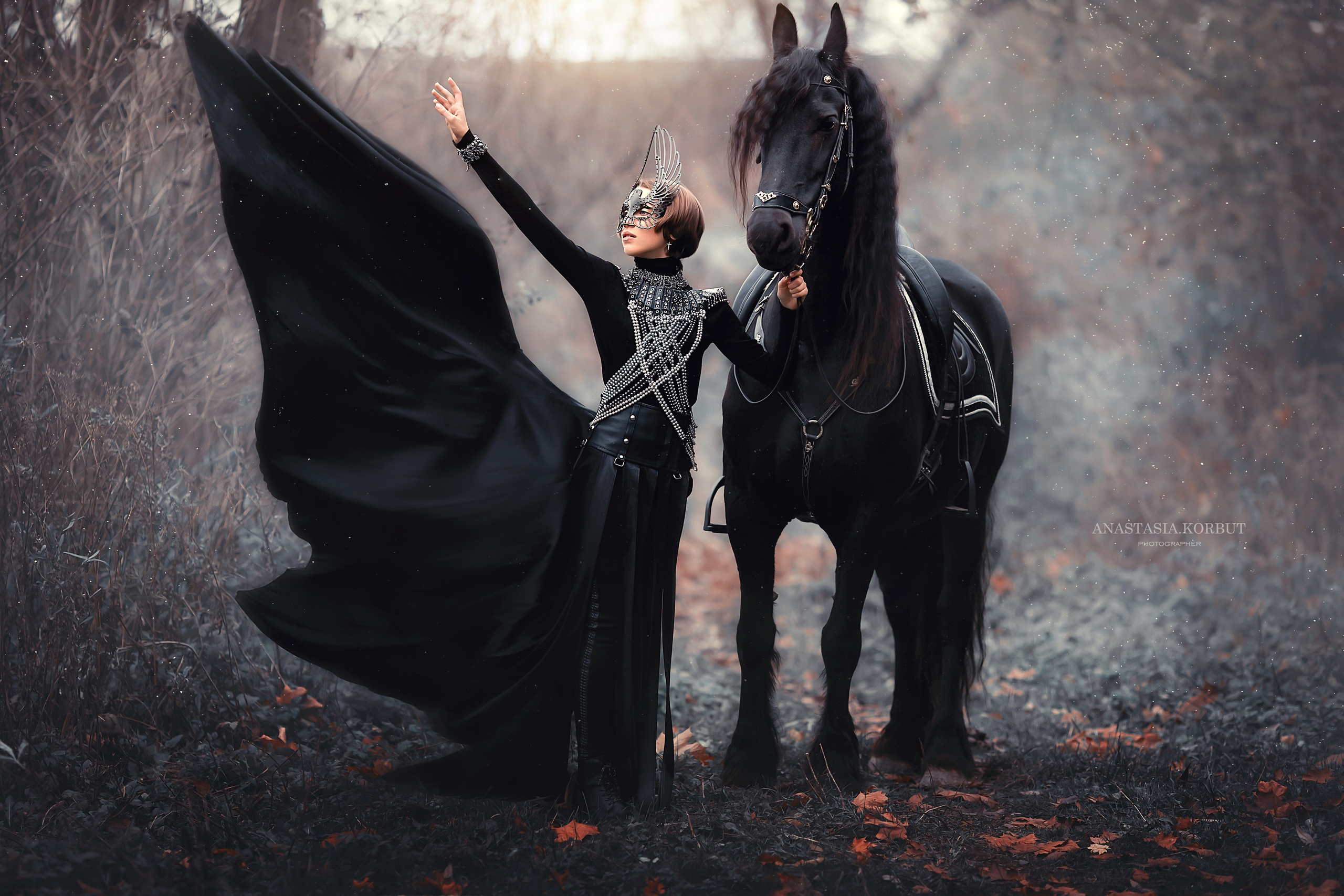 Сказочные фотосессии с лошадьми. Арт фотограф в Минске Анастасия Корбут