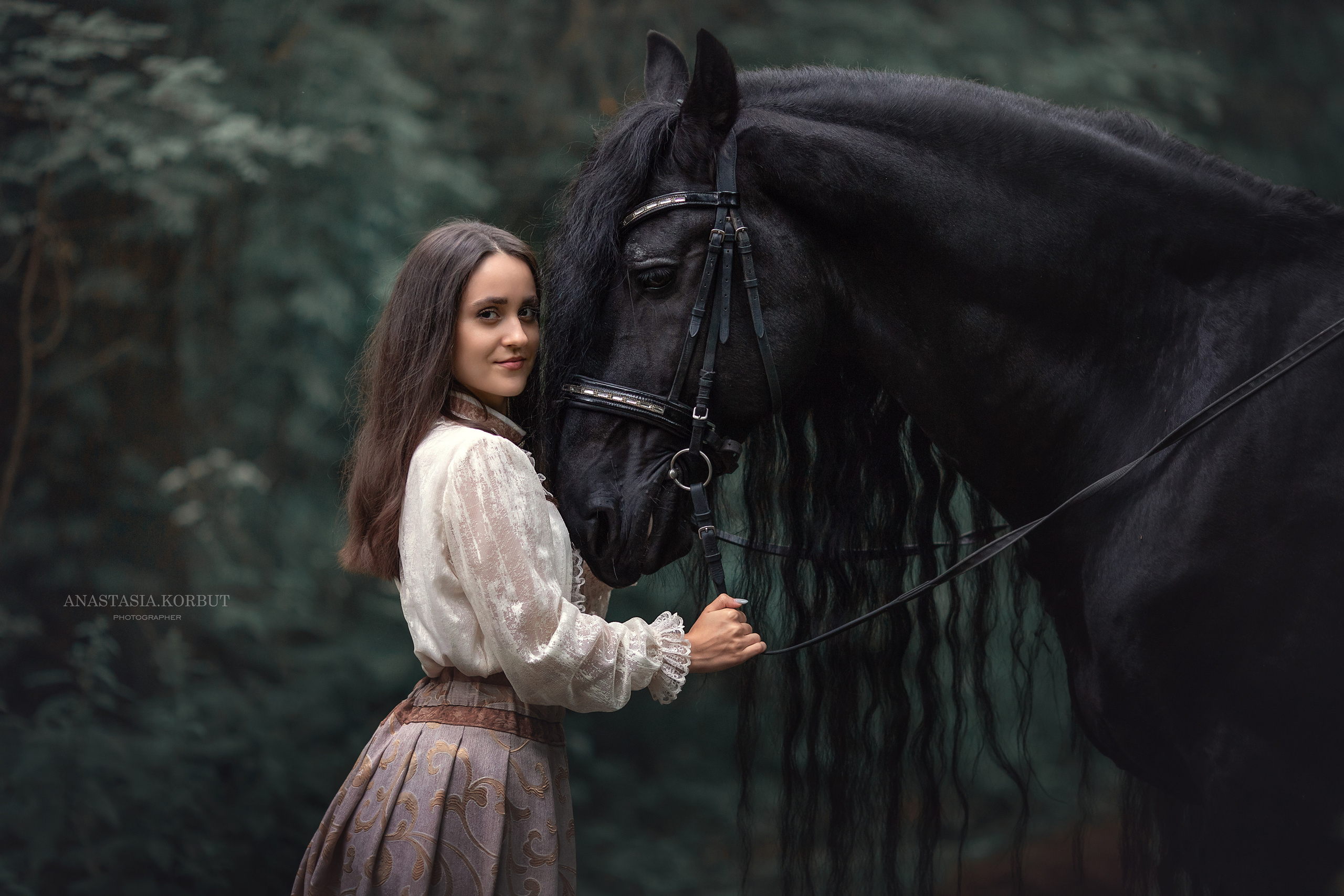 Сказочные фотосессии с лошадьми. Арт фотограф в Минске Анастасия Корбут