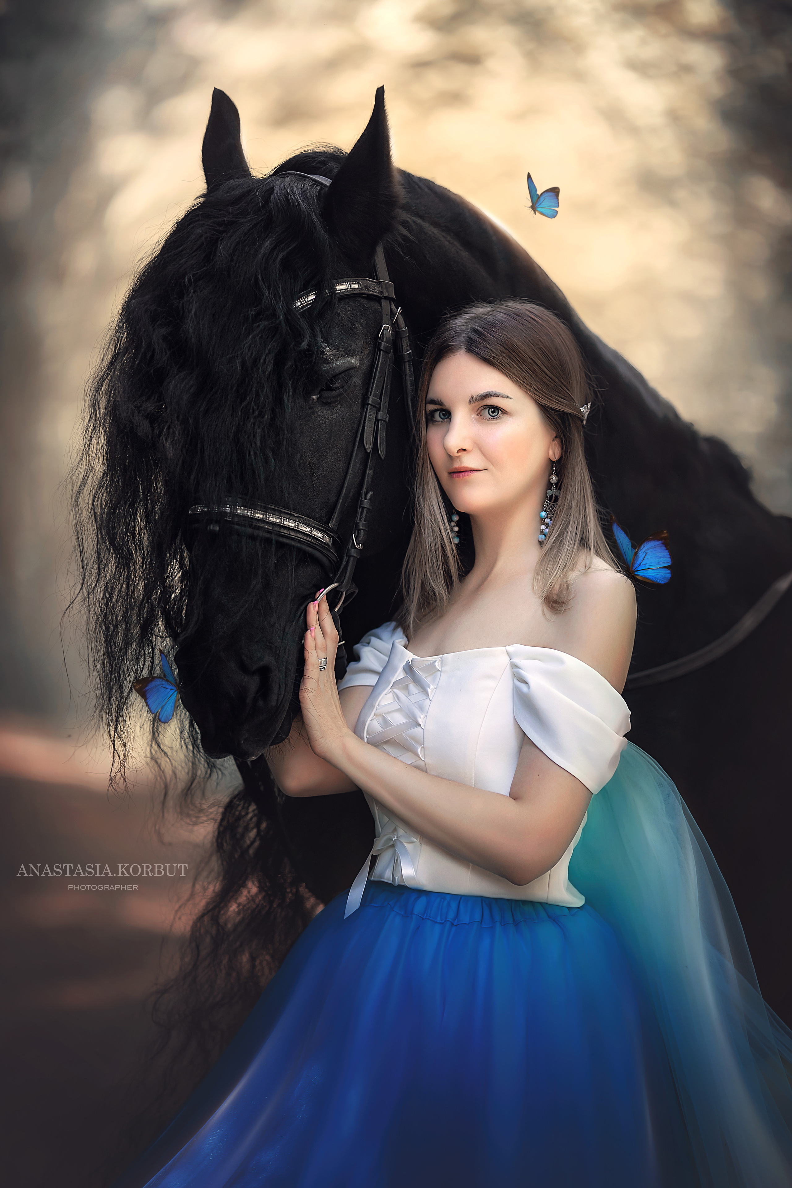 Сказочные фотосессии с лошадьми. Арт фотограф в Минске Анастасия Корбут