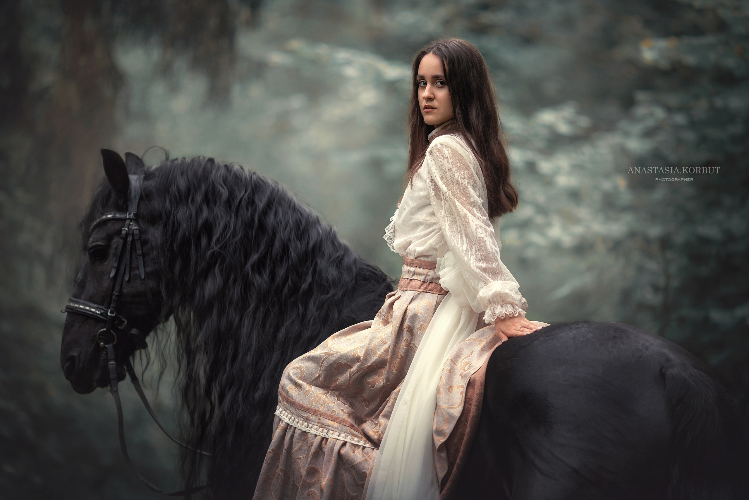 Сказочные фотосессии с лошадьми. Арт фотограф в Минске Анастасия Корбут