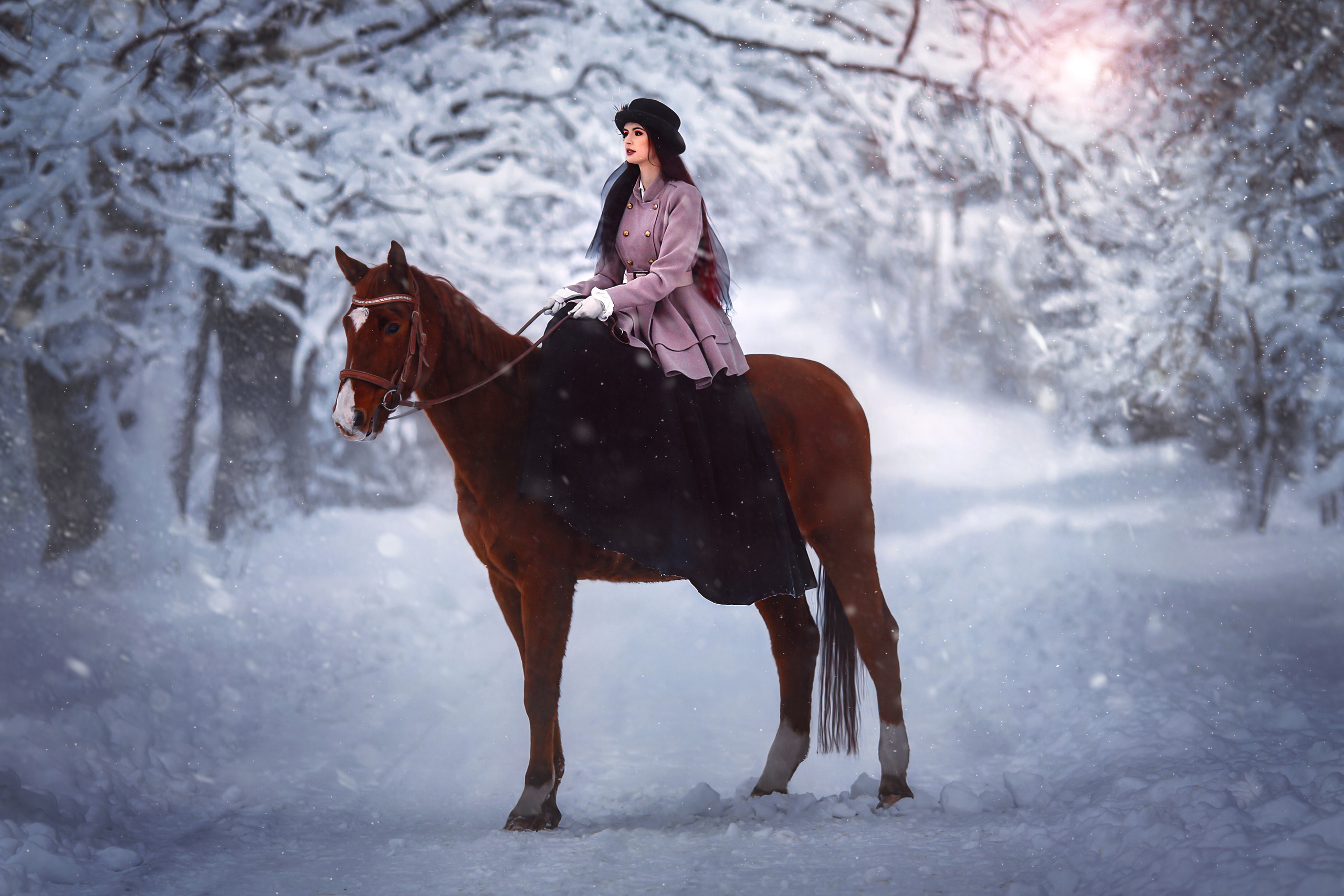 Сказочные фотосессии с лошадьми. Арт фотограф в Минске Анастасия Корбут