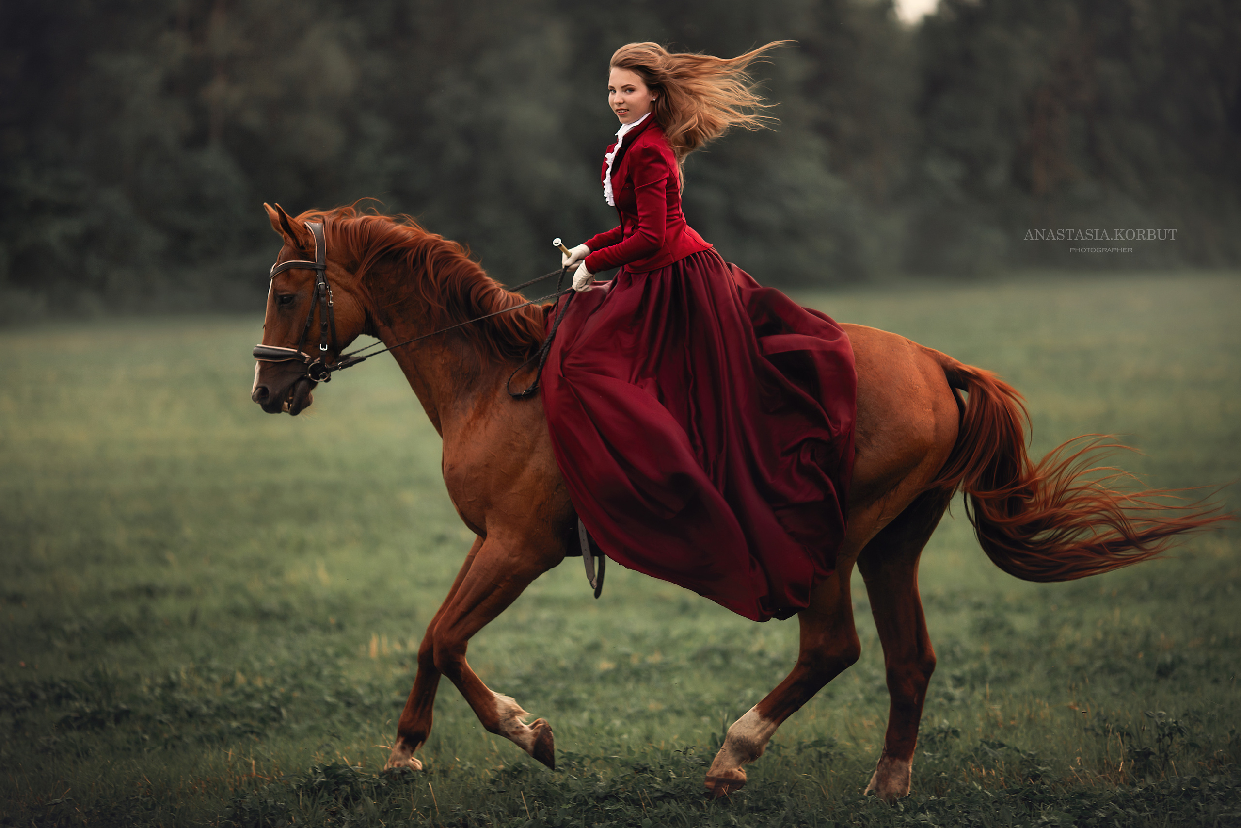 Фотосессия с лошадью. Арт фотограф в Минске Анастасия Корбут