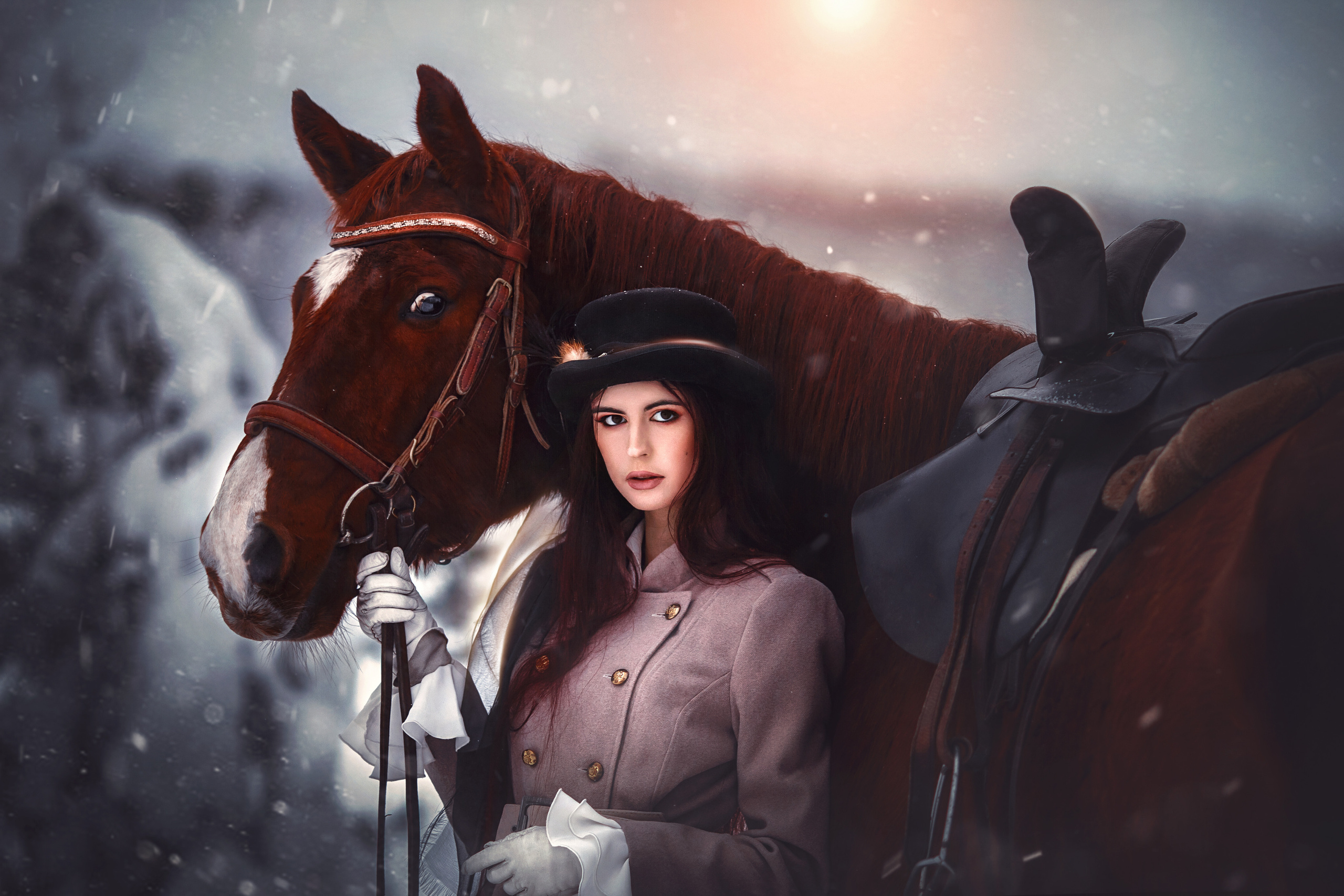 Сказочные фотосессии с лошадьми. Арт фотограф в Минске Анастасия Корбут