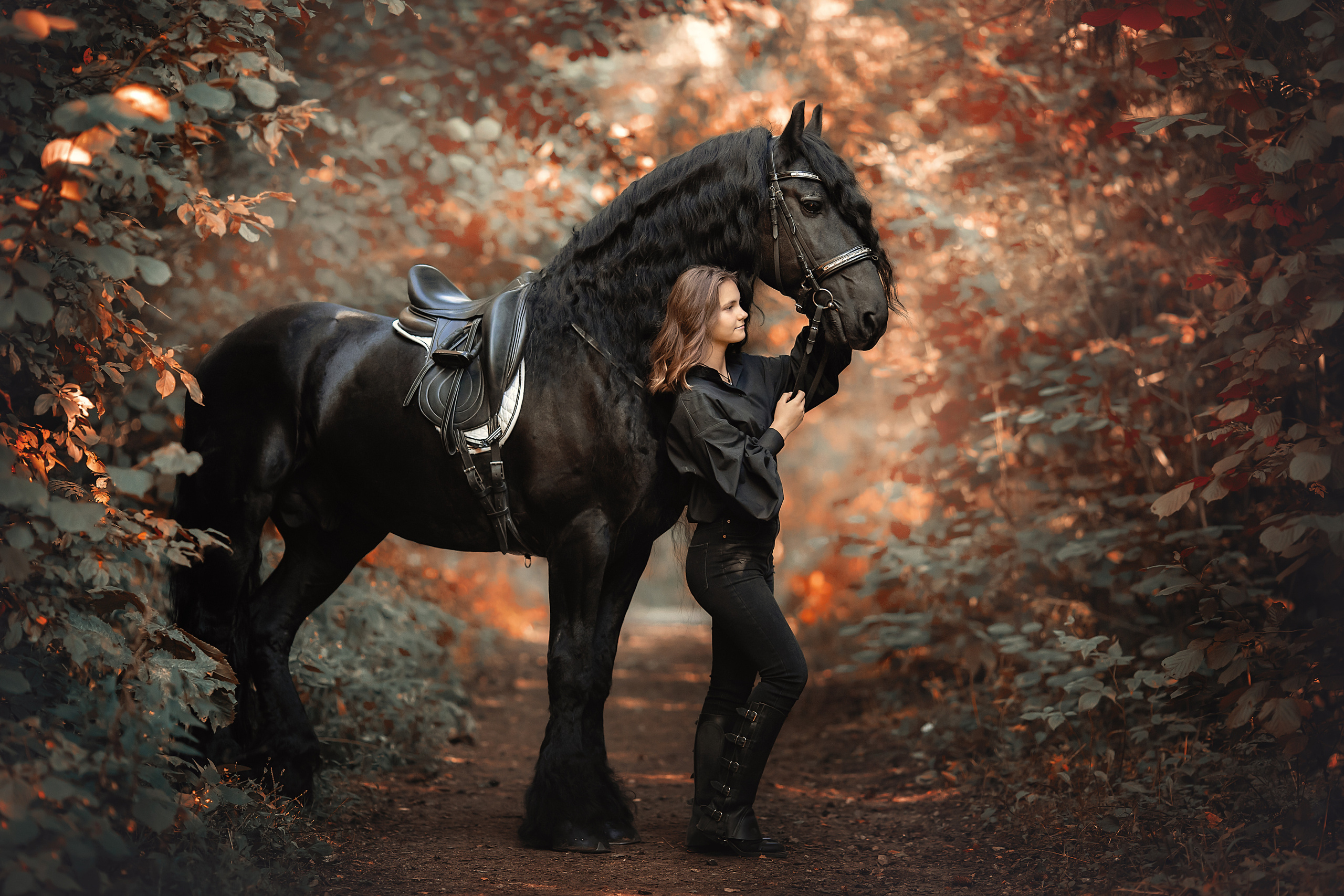 Фотосессия с лошадью. Арт фотограф в Минске Анастасия Корбут