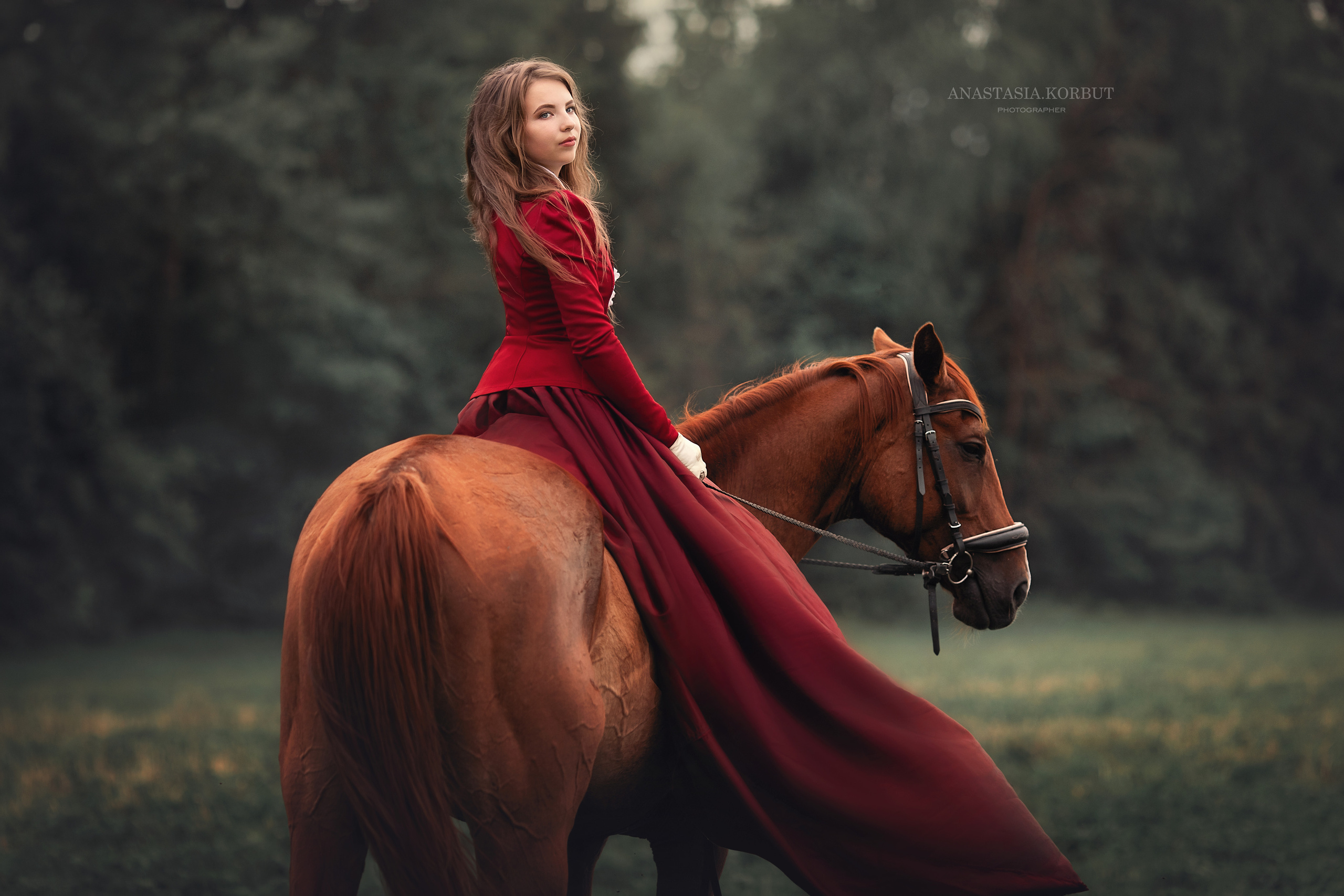 Фотосессия с лошадью. Арт фотограф в Минске Анастасия Корбут