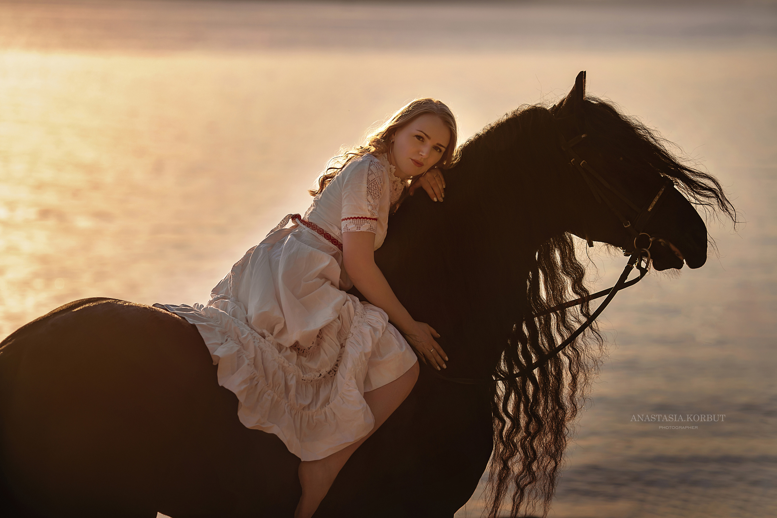 Фотосессия с лошадью. Арт фотограф в Минске Анастасия Корбут