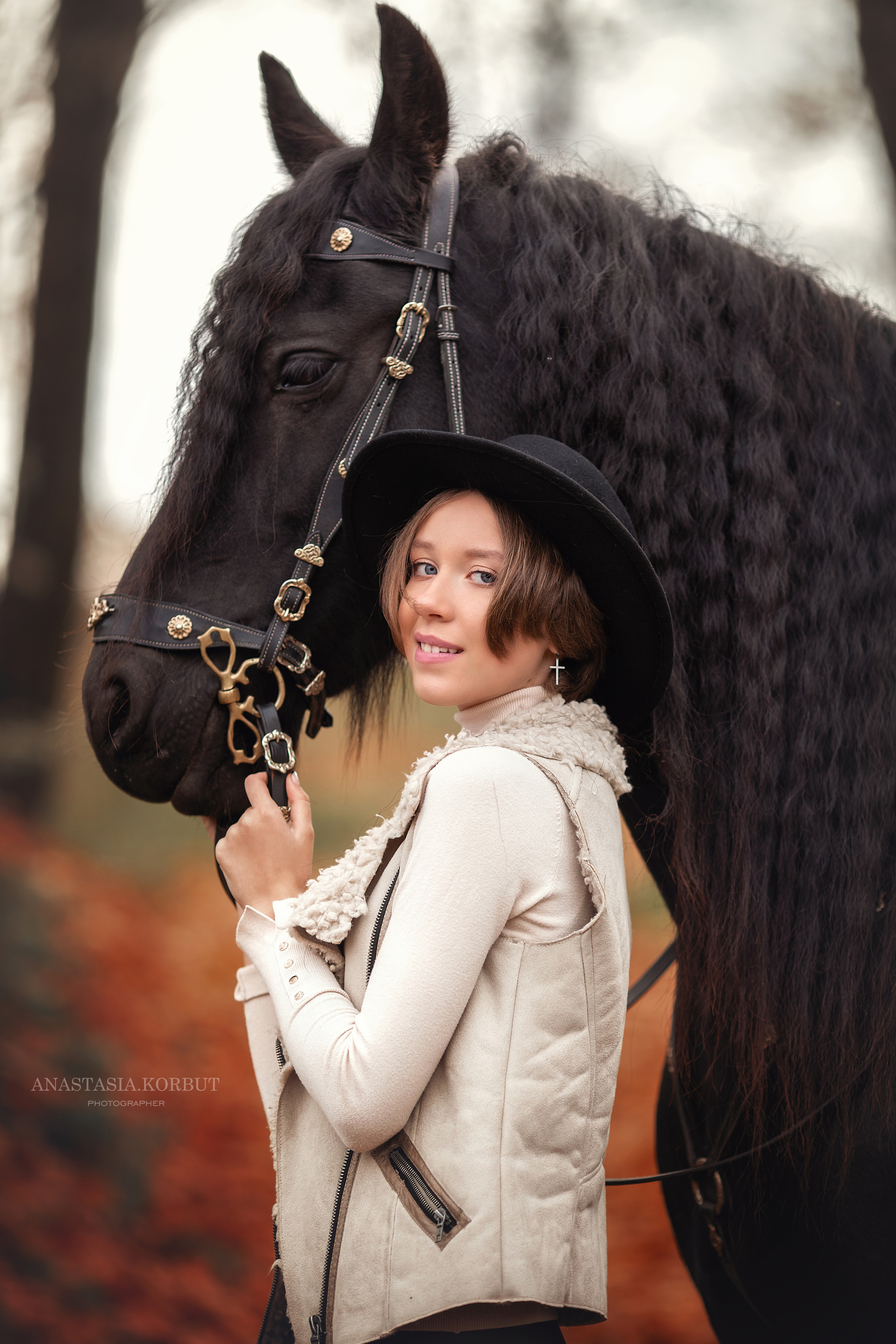 Фотосессия с лошадью. Арт фотограф в Минске Анастасия Корбут