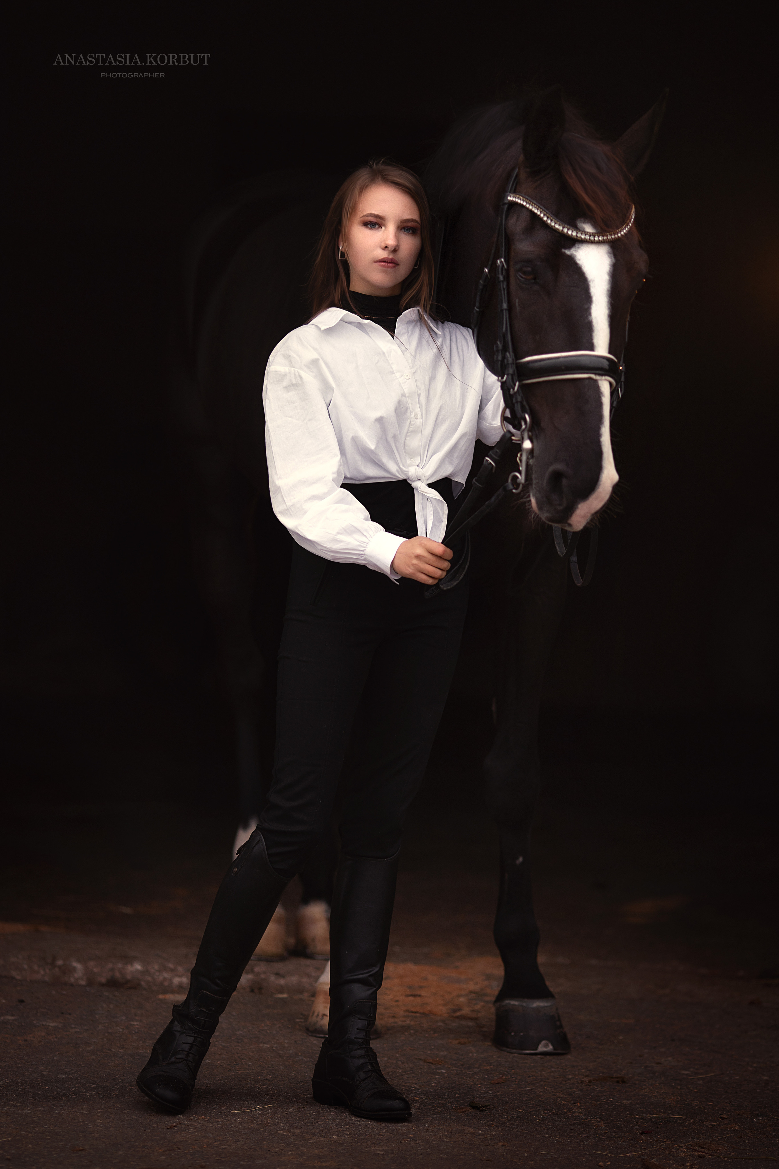 Портрет в конном стиле. Арт фотограф в Минске Анастасия Корбут