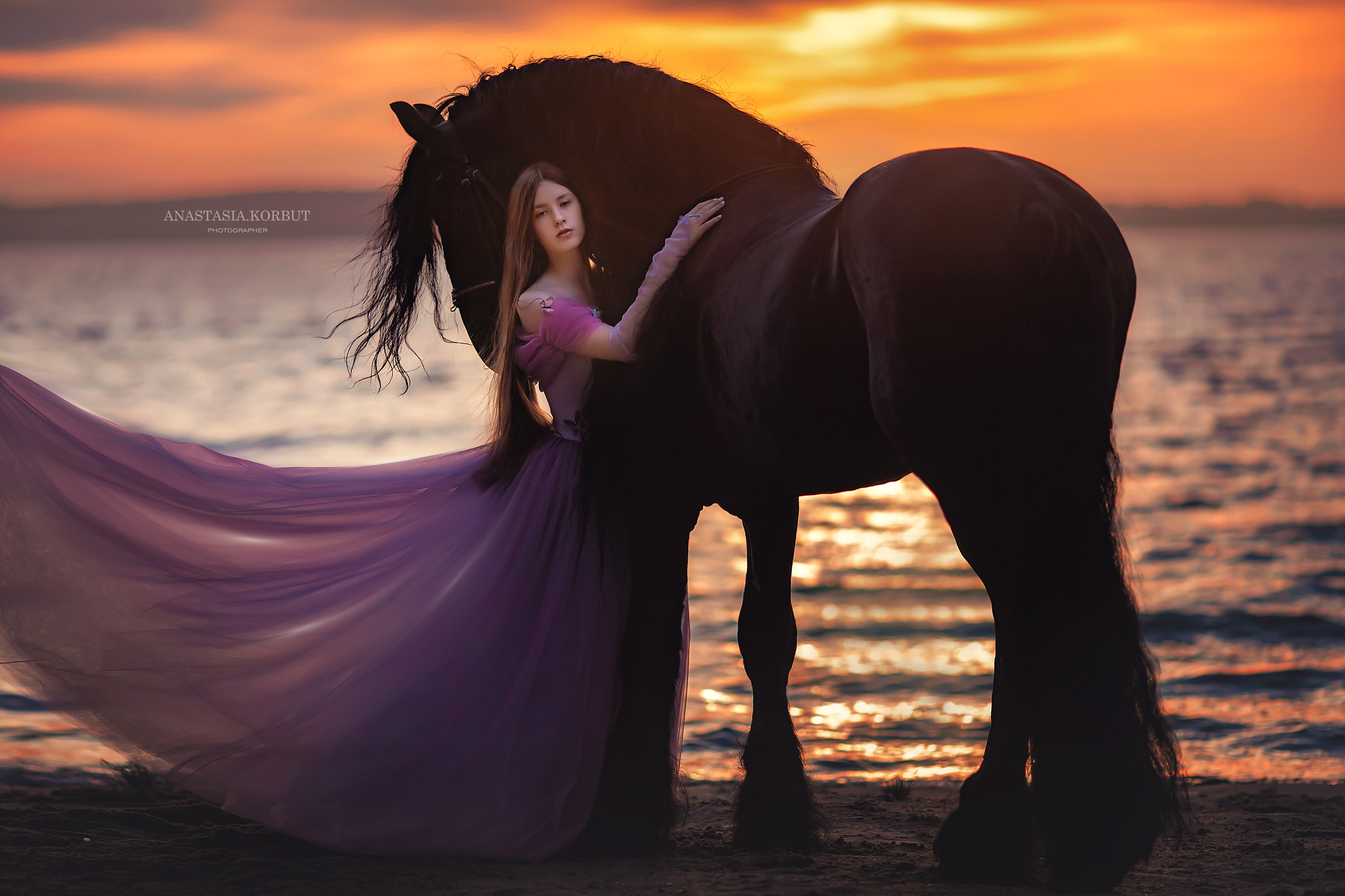 Фотосессия на закате на Минском море. Арт фотограф в Минске Анастасия Корбут