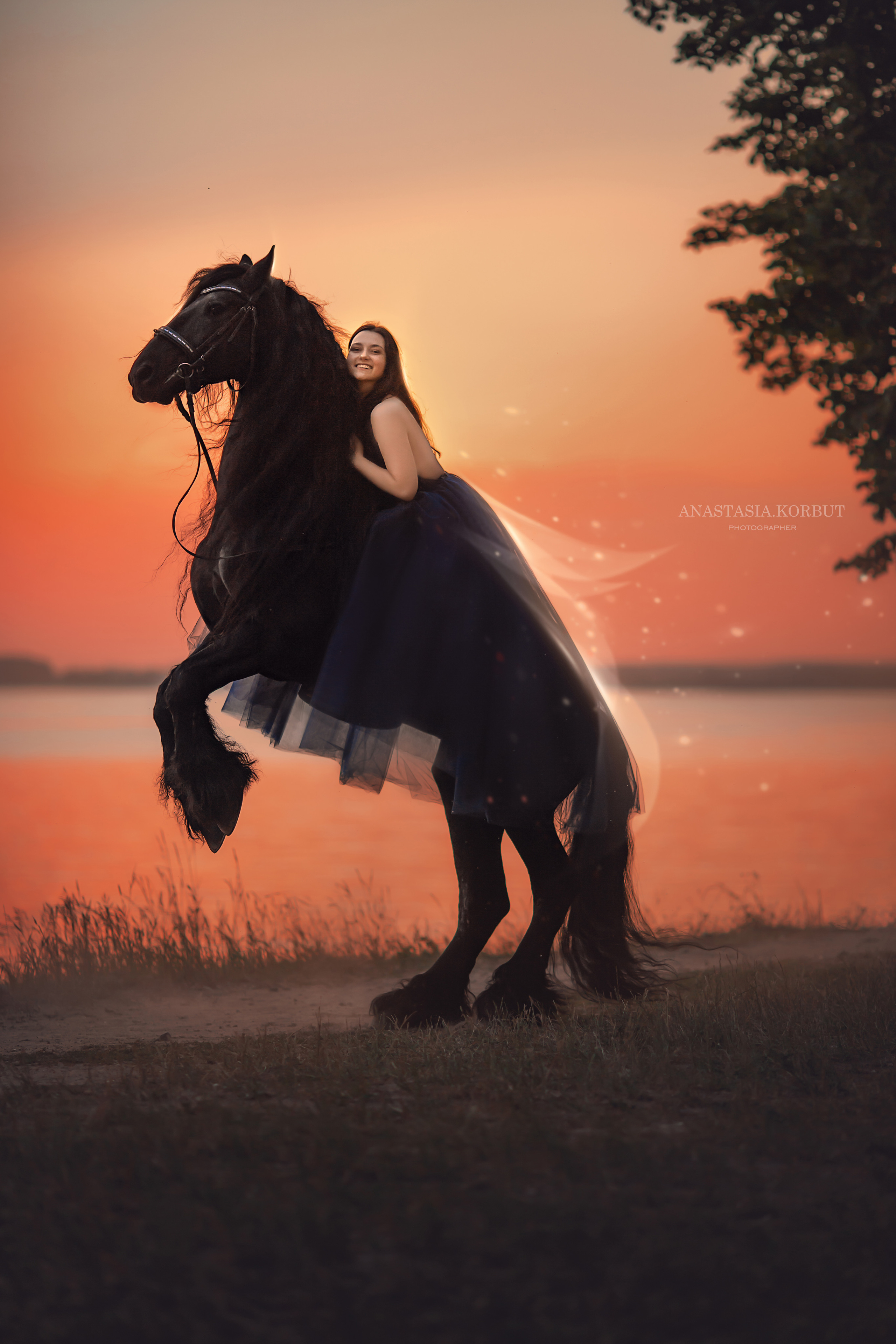 Сказочные фотосессии с лошадьми. Арт фотограф в Минске Анастасия Корбут