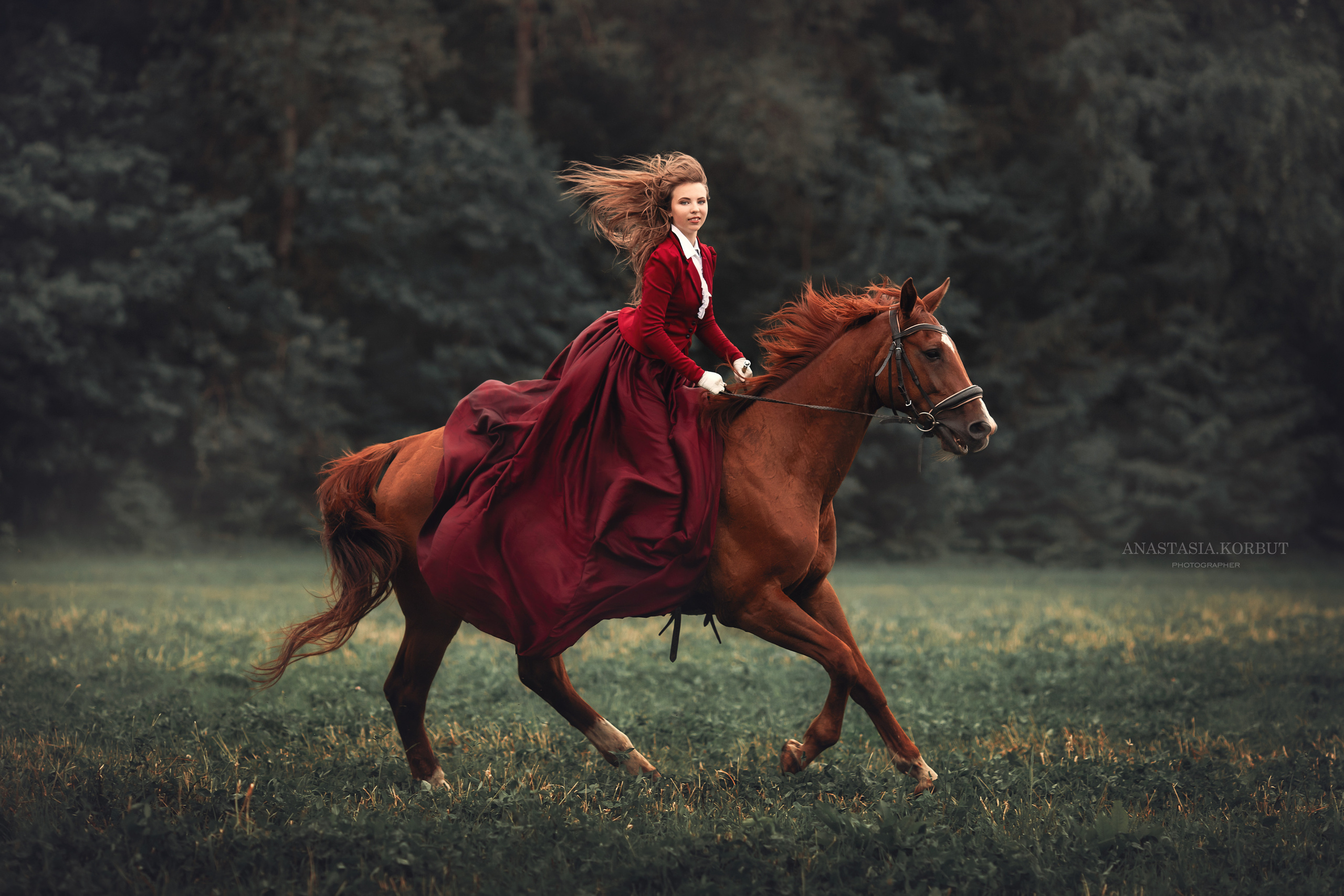 Фотосессия с лошадью. Арт фотограф в Минске Анастасия Корбут