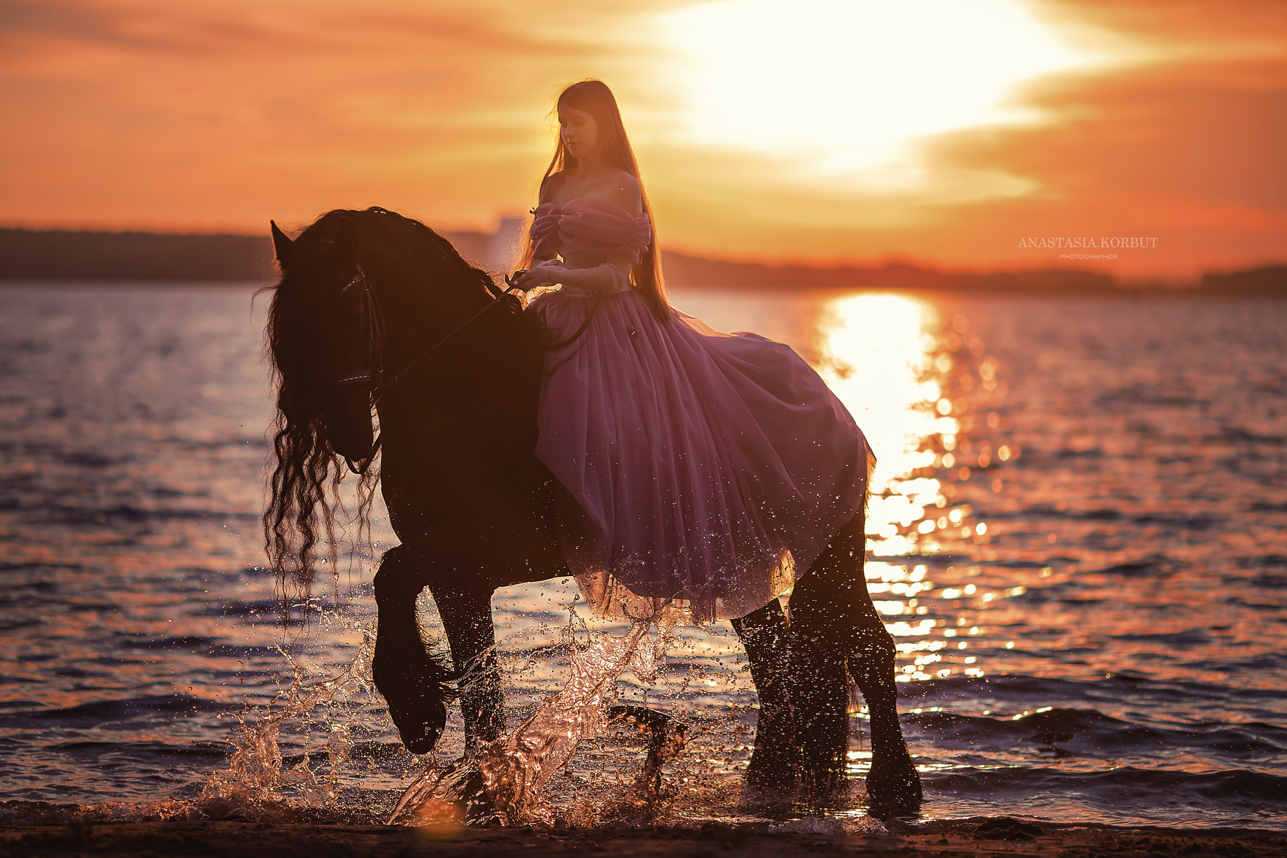 Фотосессия с лошадью. Арт фотограф в Минске Анастасия Корбут