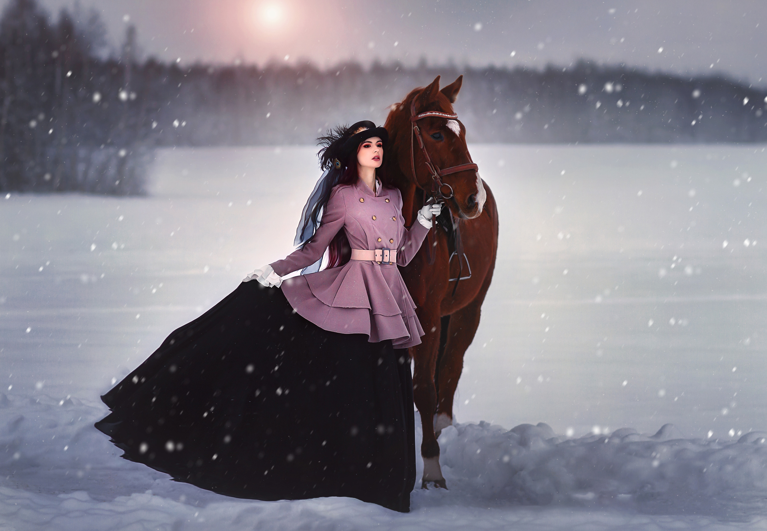 Сказочные фотосессии с лошадьми. Арт фотограф в Минске Анастасия Корбут