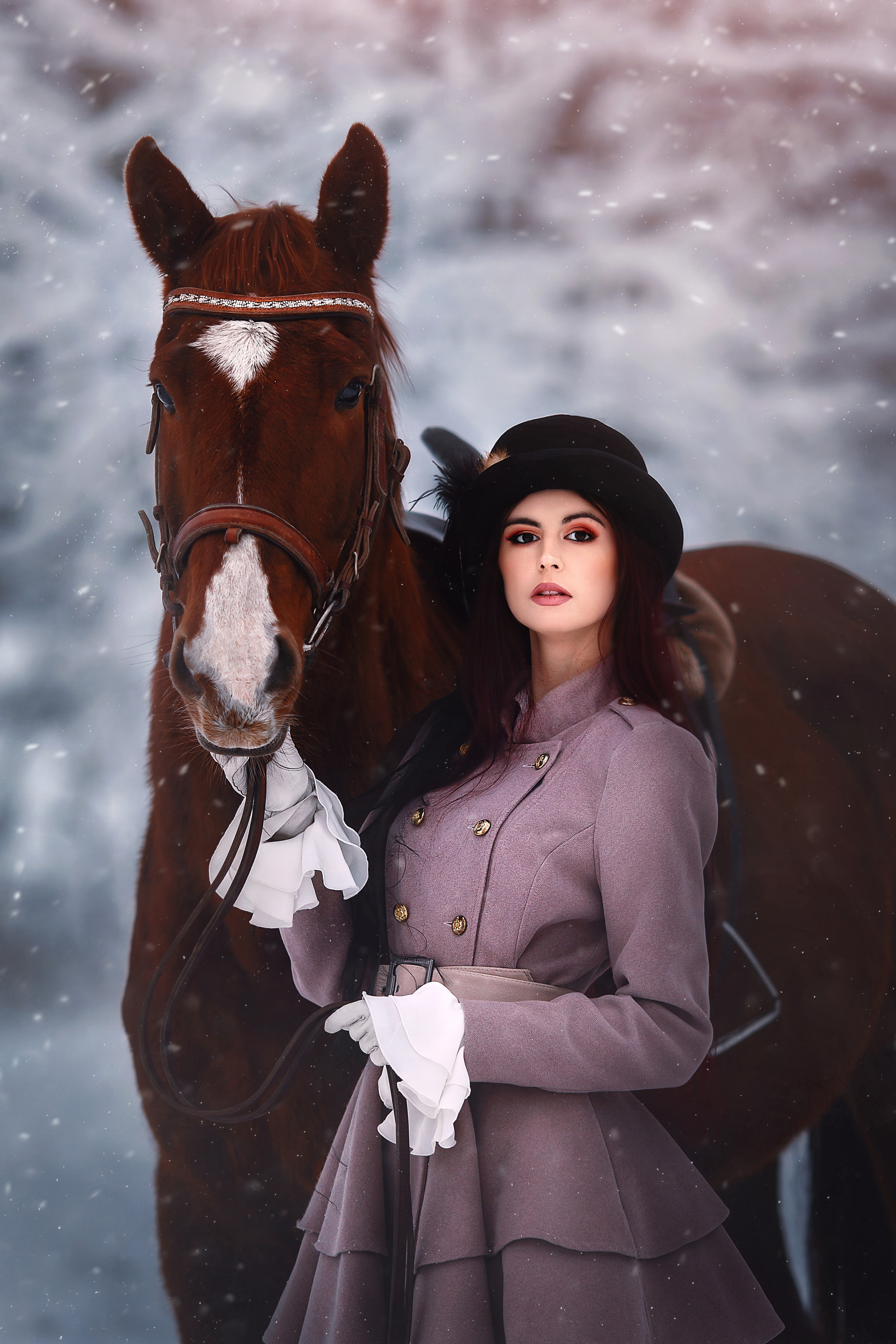 Сказочные фотосессии с лошадьми. Арт фотограф в Минске Анастасия Корбут