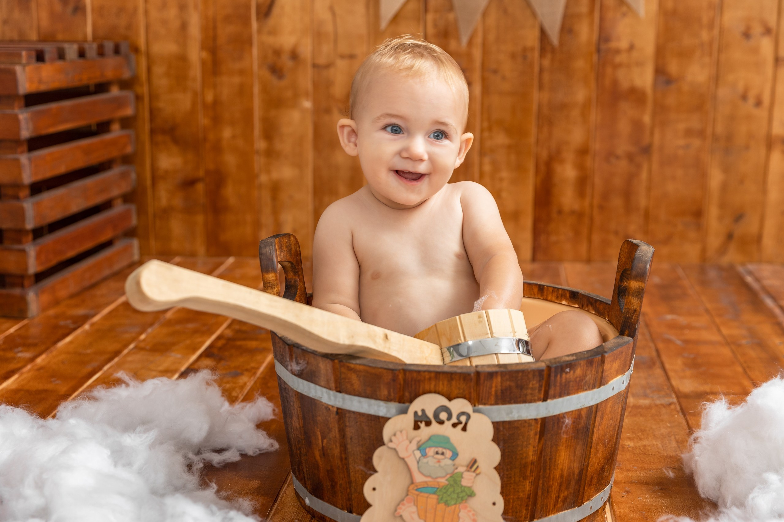 День рождения в бежевом цвете. Детский семейный фотограф в г. Находка Ольга Коваленко, фотостудия Memories
