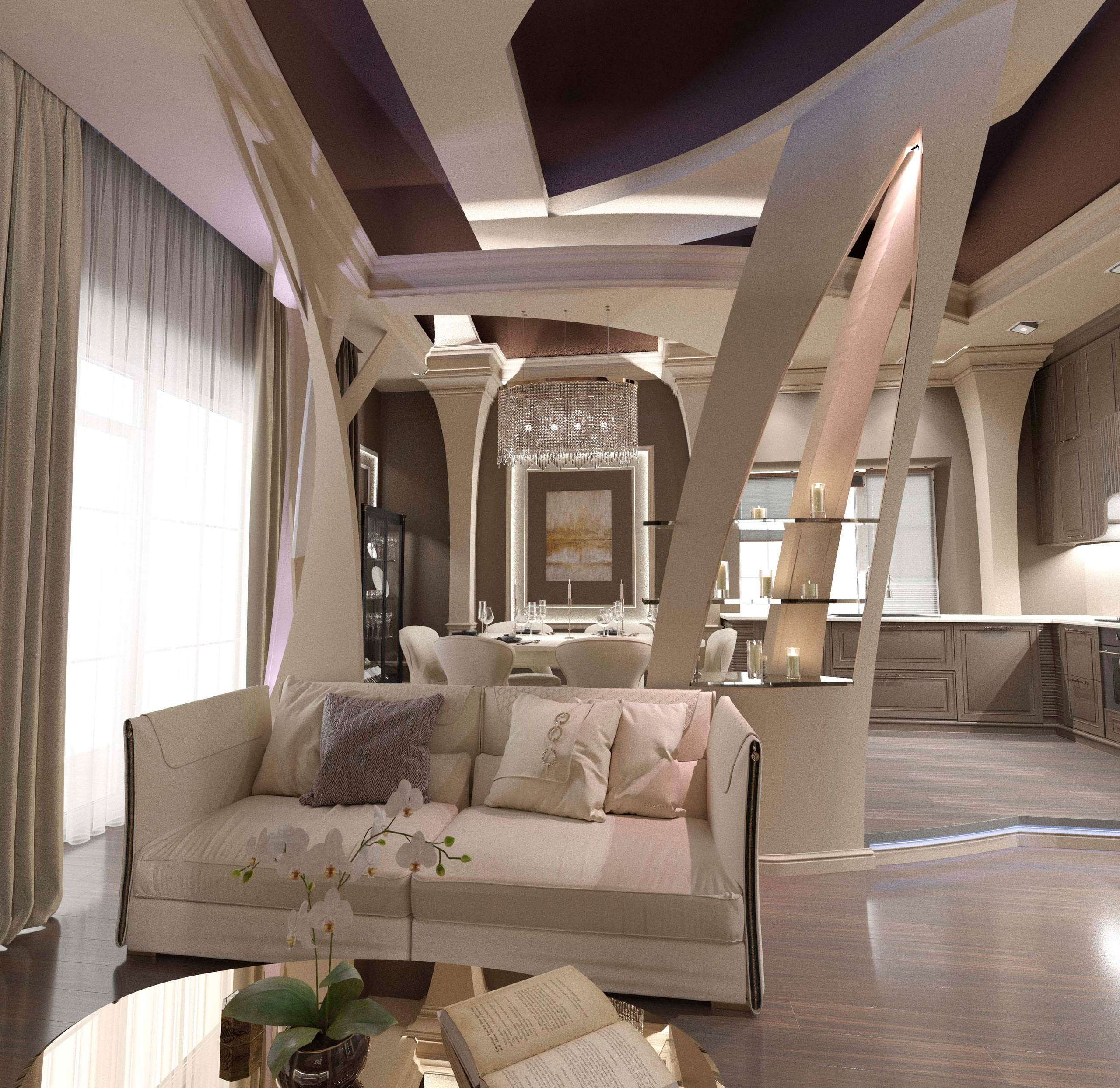 Дизайн интерьер частного жилого дома в Ростове-на-Дону