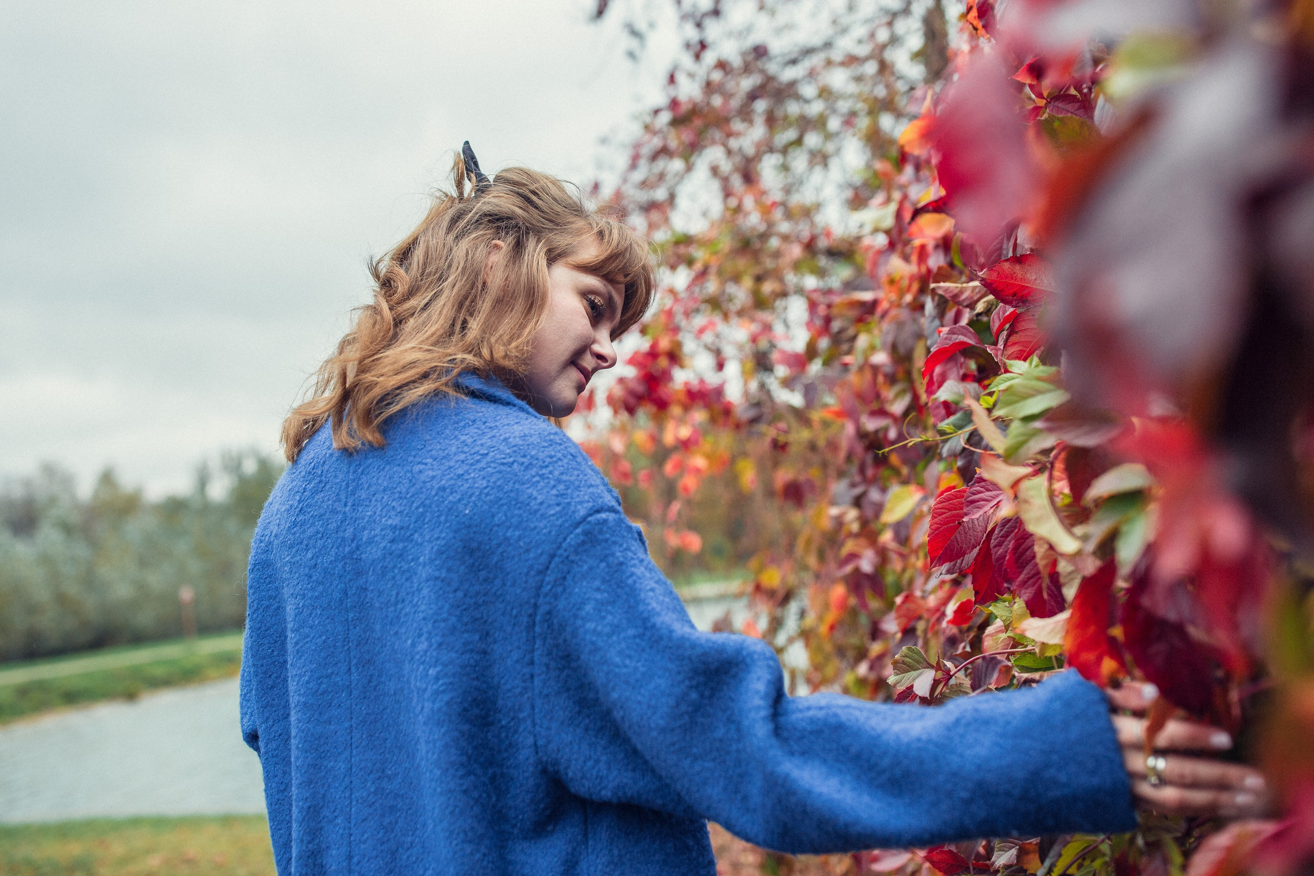 Осенняя прогулка Анны в Кусково. Фотограф — Евгений Свистков