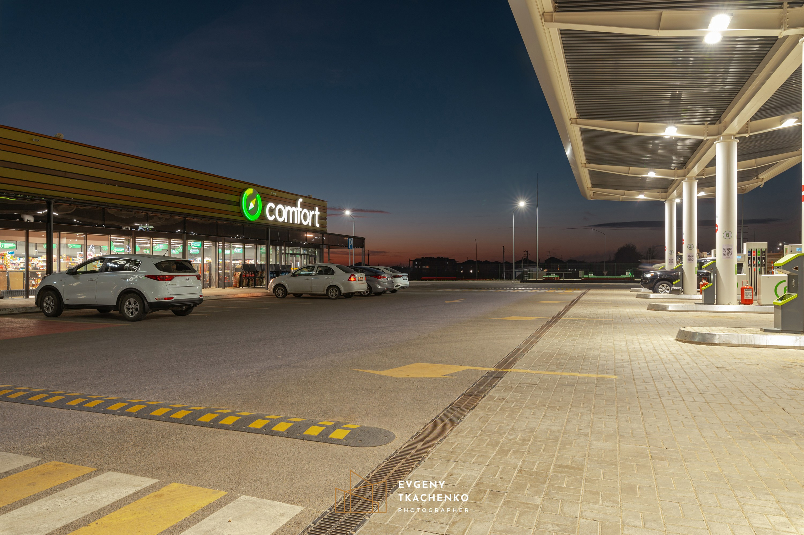 АЗС Compass. Архитектурный и интерьерный фотограф в Казахстане