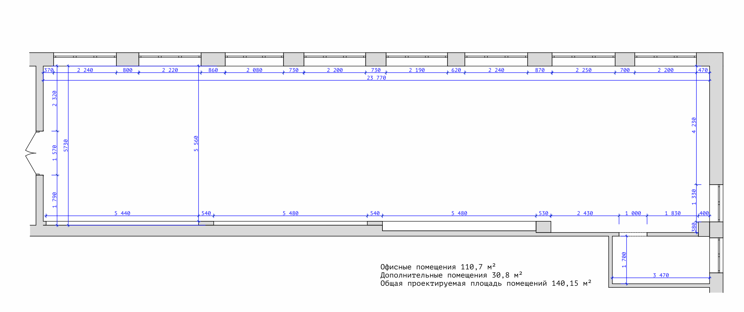 Komsomolskaya_office. RASEN DESIGN. Архитектурные проекты зданий, интерьеров и благоустройства