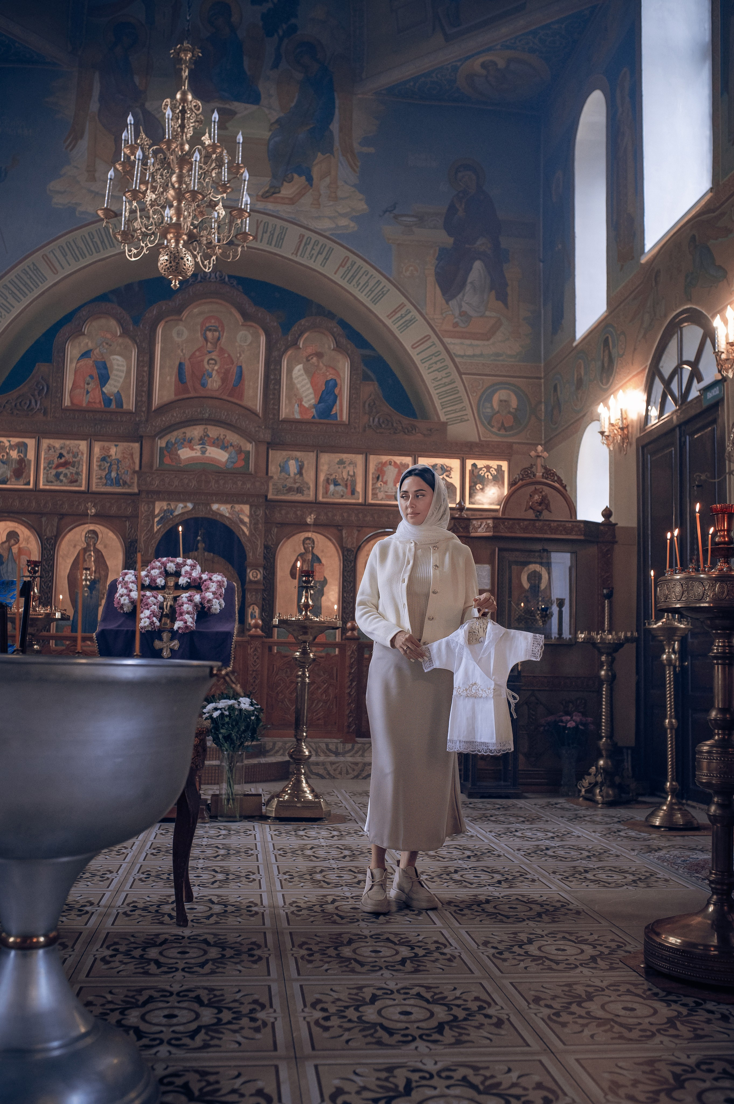 Крещение Мирона в Веденском хаме Березовка. Фотографы крещения/венчания  Красноярск Татьяна и Вячеслав Переваловы