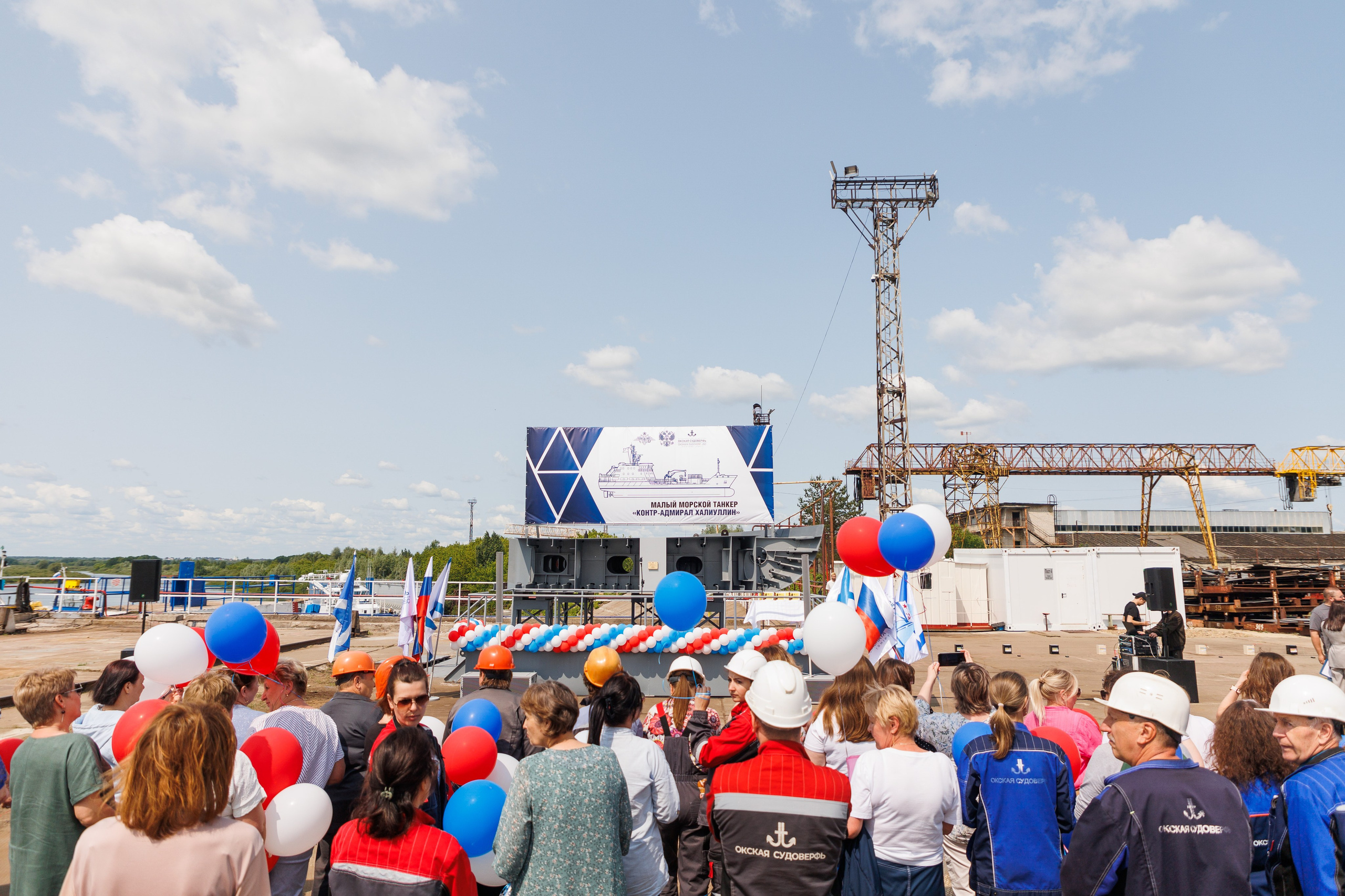 Окская судоверфь. Закладка киля. Фотограф городских и семейных событий Артем Карпухин