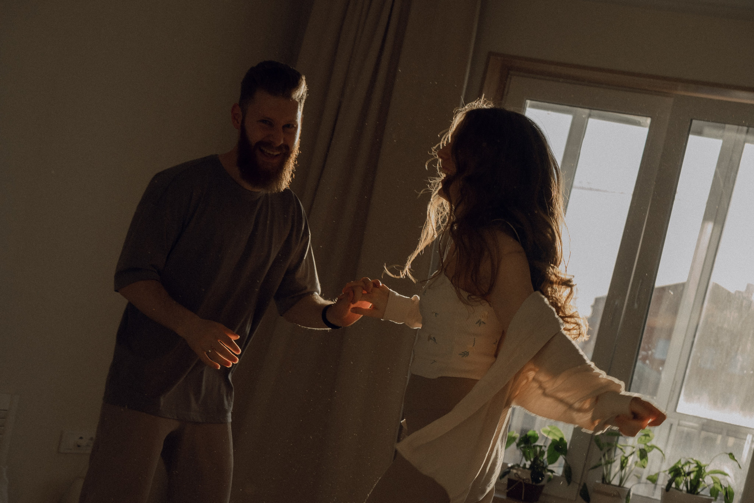 Парная домашняя фотосессия в Архангельске. Портретный и свадебный фотограф в Архангельске Елизавета Стрекаловская