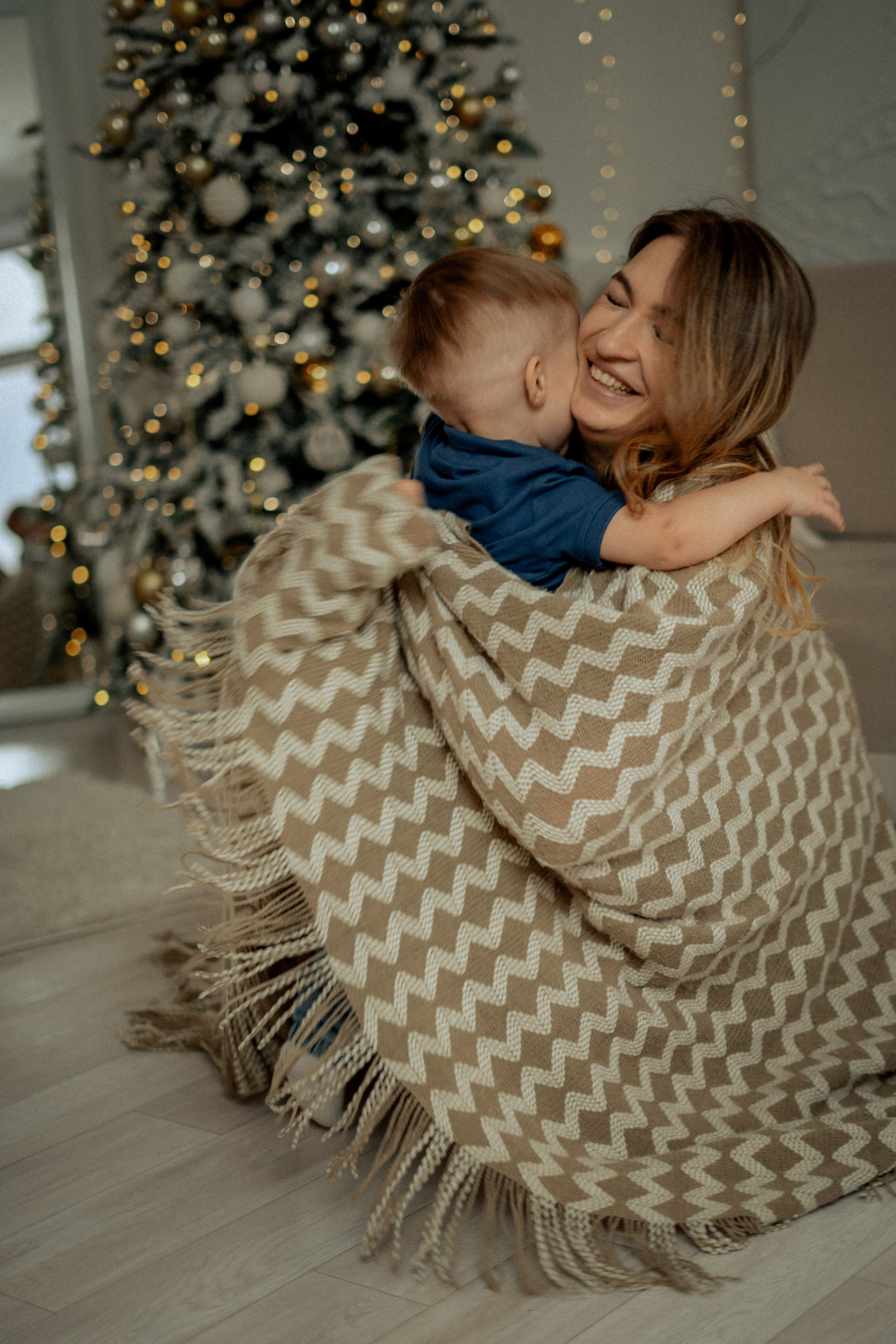 Студийная Новогодняя семейная съемка. Фотограф сахалин