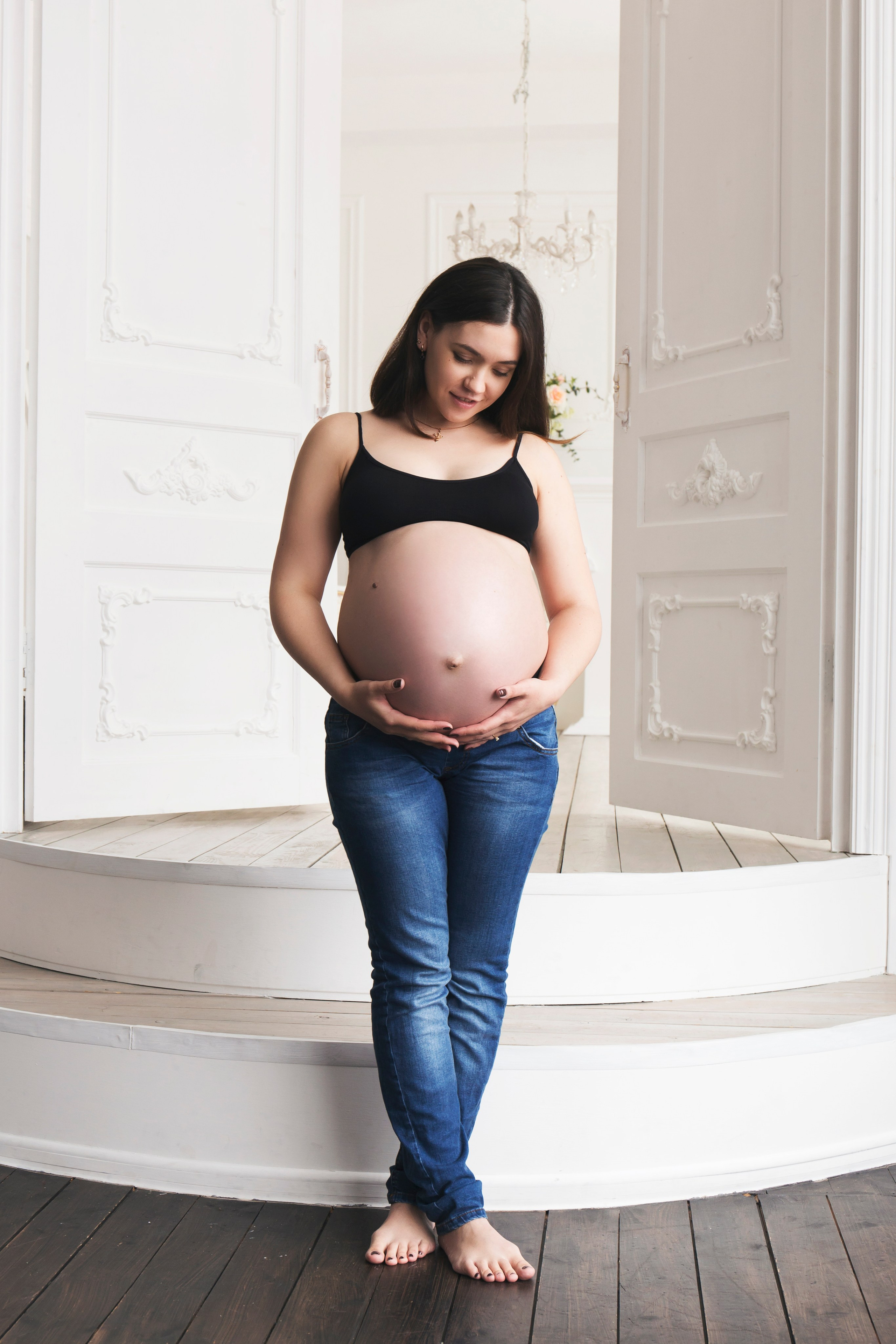 Съемка беременности в студии. Фотограф новорожденных и детский в Сергиевом Посаде Кругликова Юлия