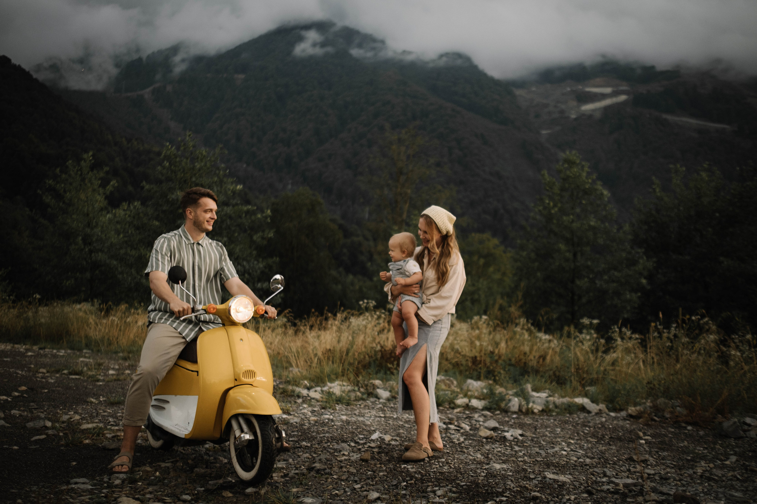 Семейная съемка в горах. Семейный фотограф в Санкт-Петербурге Дарья Косянчук