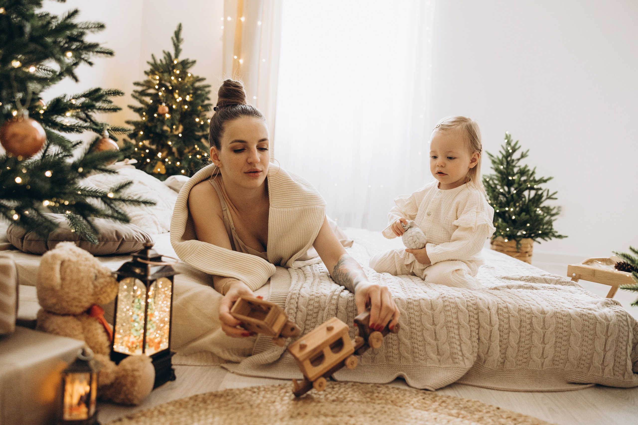 Ольга и Мирослава НГ. Семейный фотограф в Москве Виктория Ястребинская